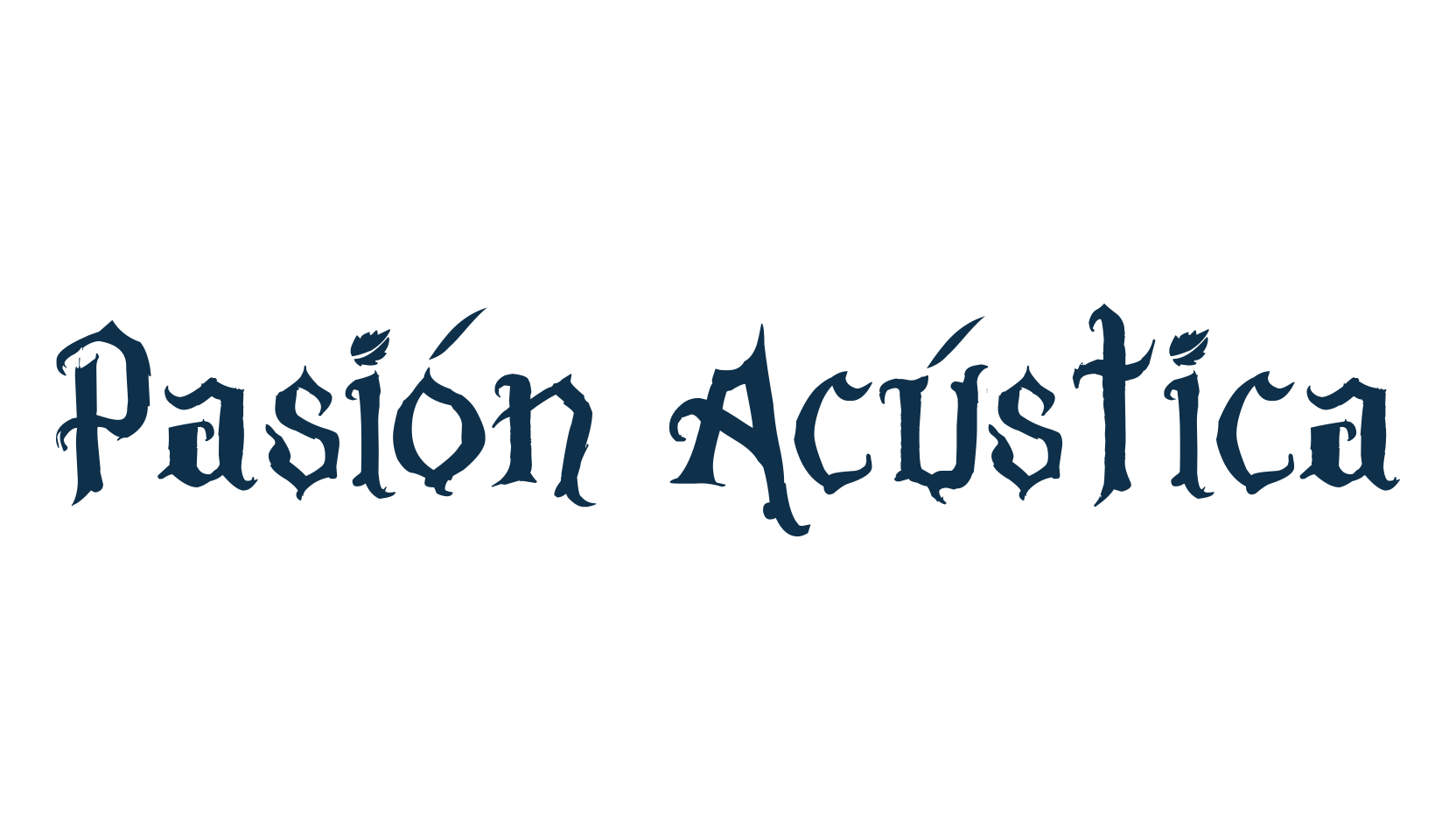 Pasión Acústica, fancy various gothic font preview