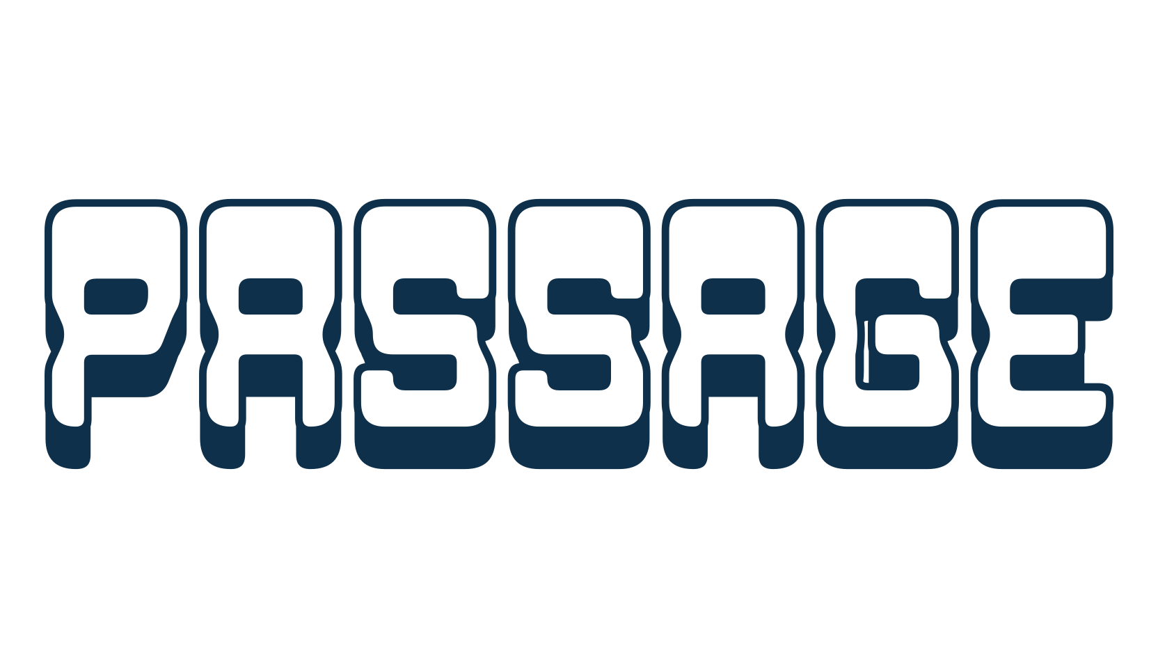 Passage, fancy groovy decorative font preview
