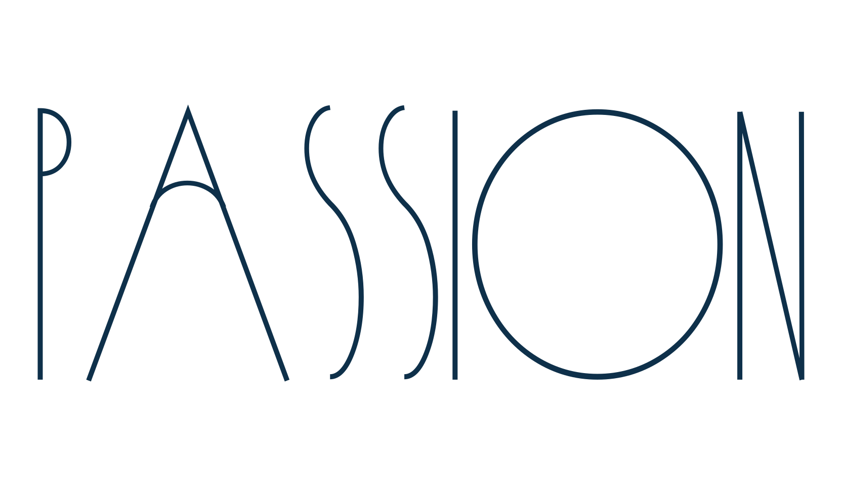 Passion, retro font preview