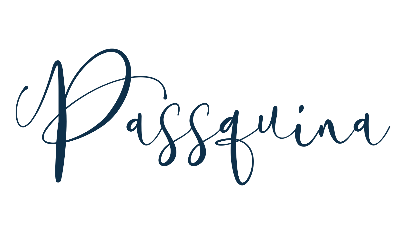 Passquina, script calligraphy fancy decorative font preview