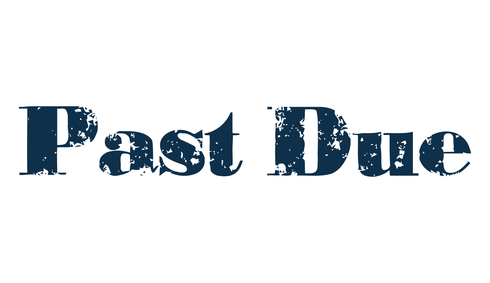 Past Due, eroded font preview