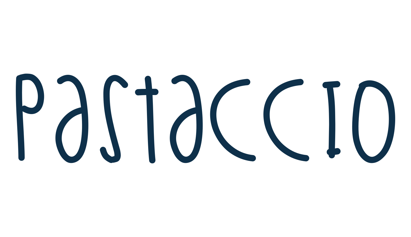 Pastaccio, script handwritten fancy decorative calligraphy font preview