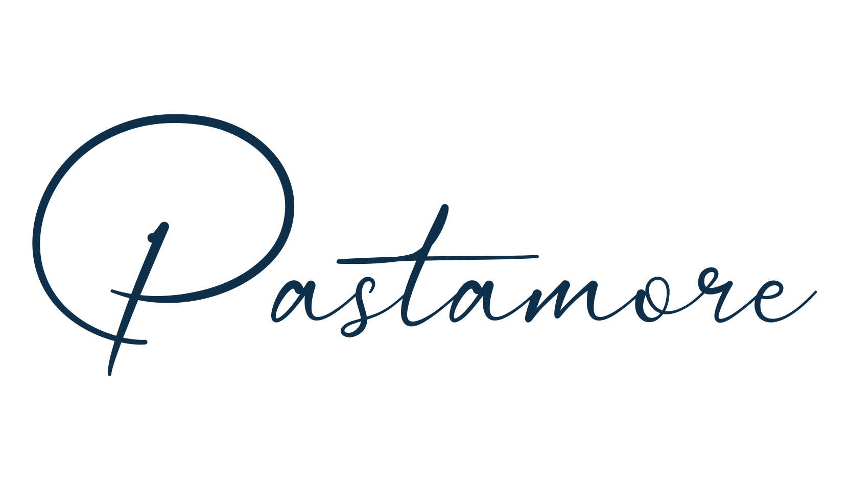 Pastamore, handwriting font preview