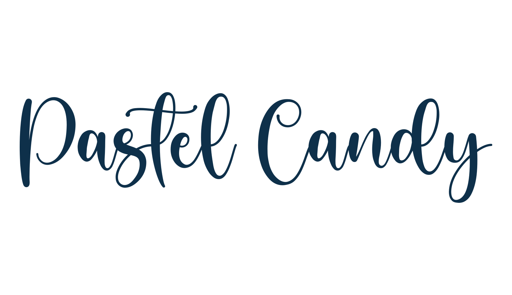Pastel Candy, script calligraphy fancy decorative font preview