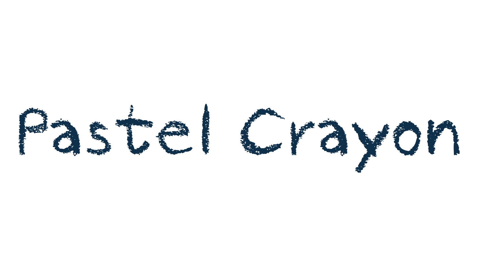 Pastel Crayon, handwriting font preview
