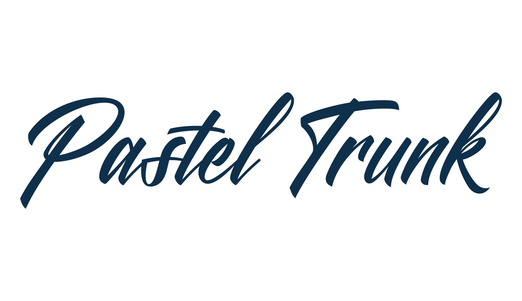 Pastel Trunk, calligraphy font preview