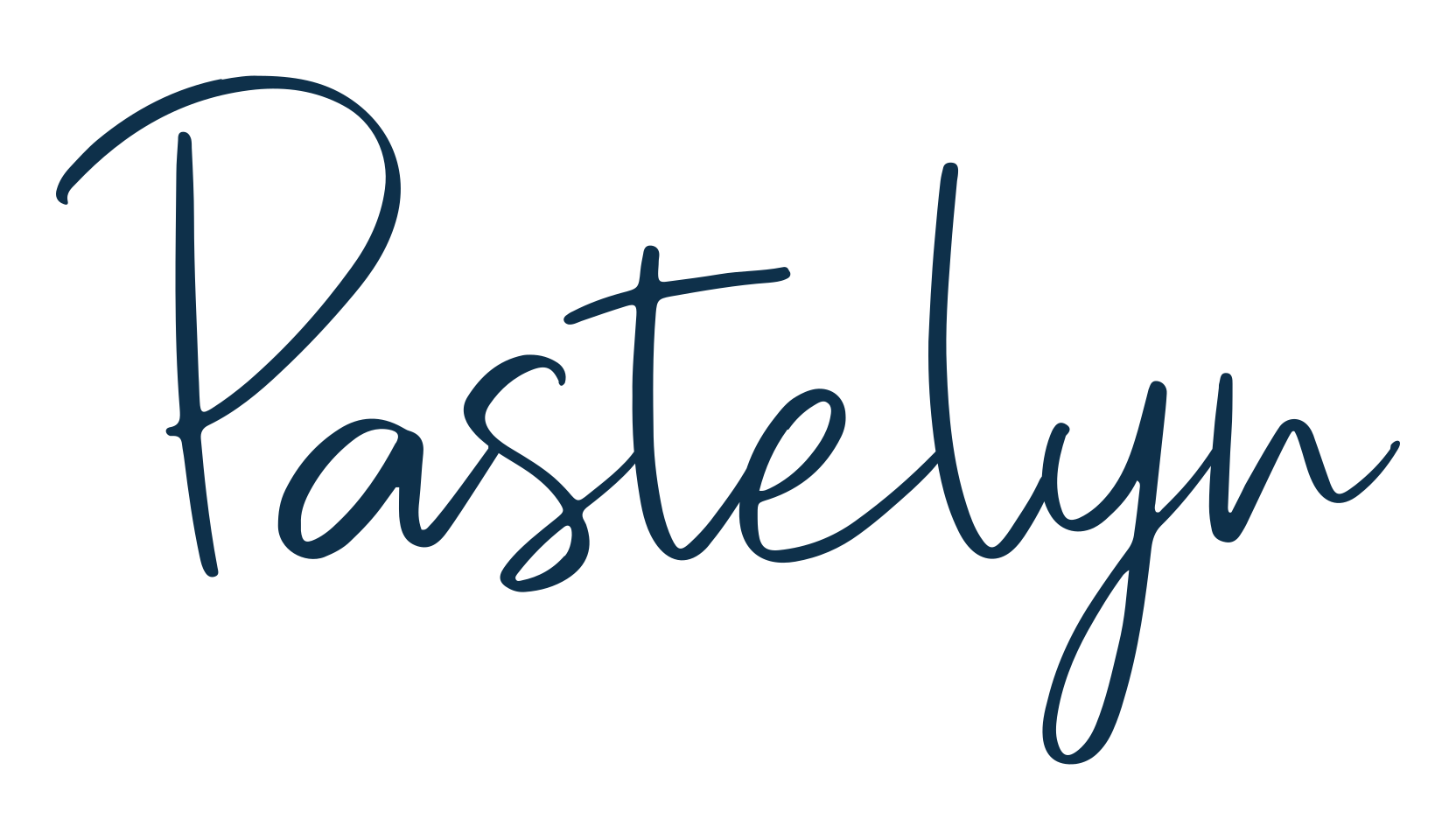 Pastelyn, handwriting font preview
