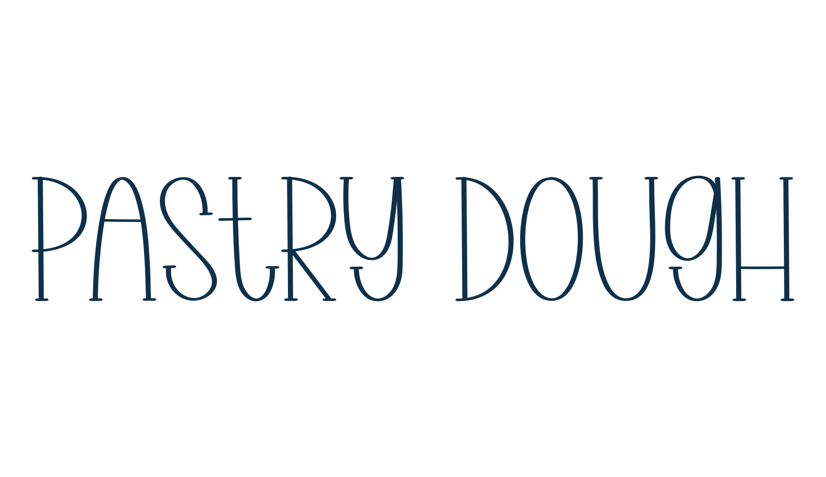 Pastry Dough, display market font preview