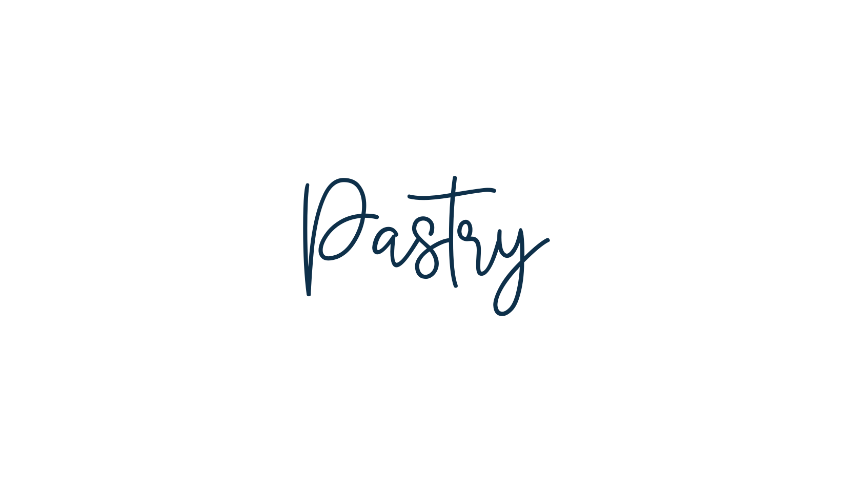Pastry, script handwritten fancy decorative calligraphy font preview