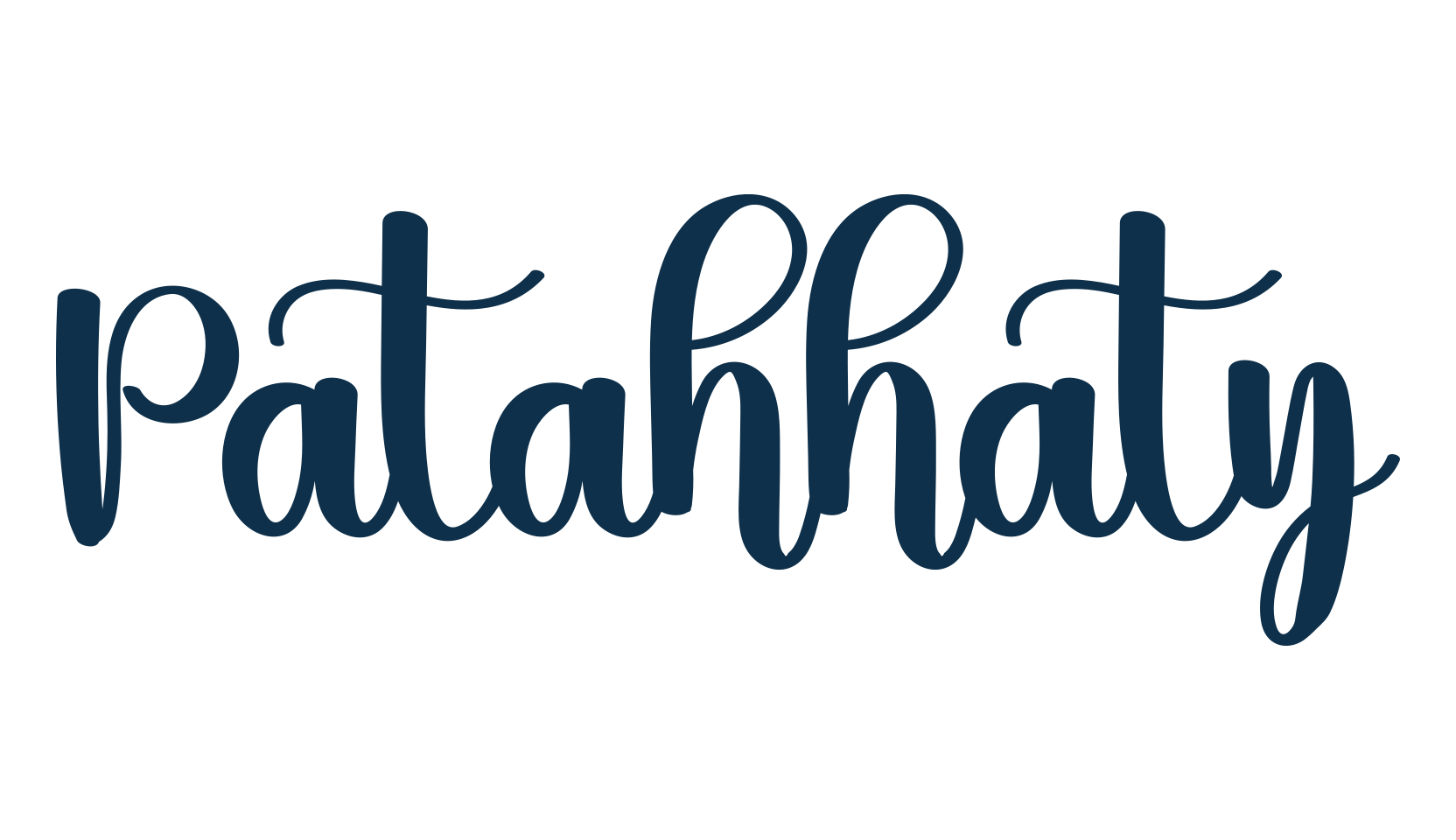 Patahhaty, fancy decorative font preview