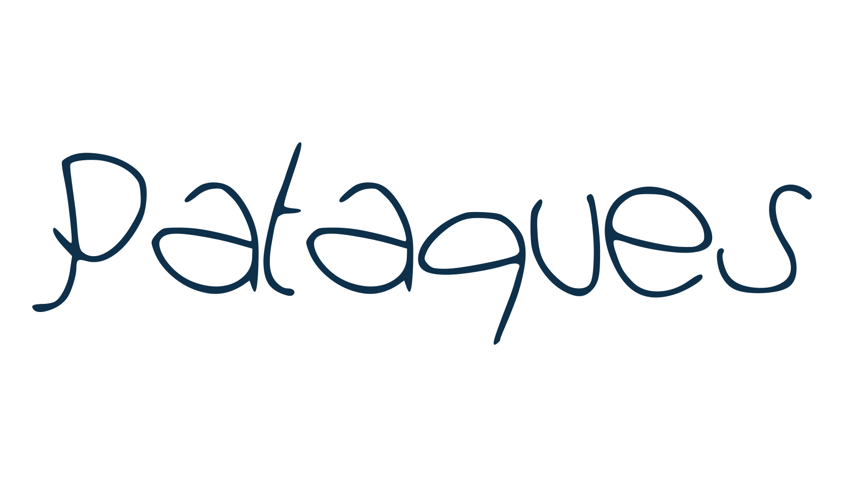 Pataques, handwriting font preview