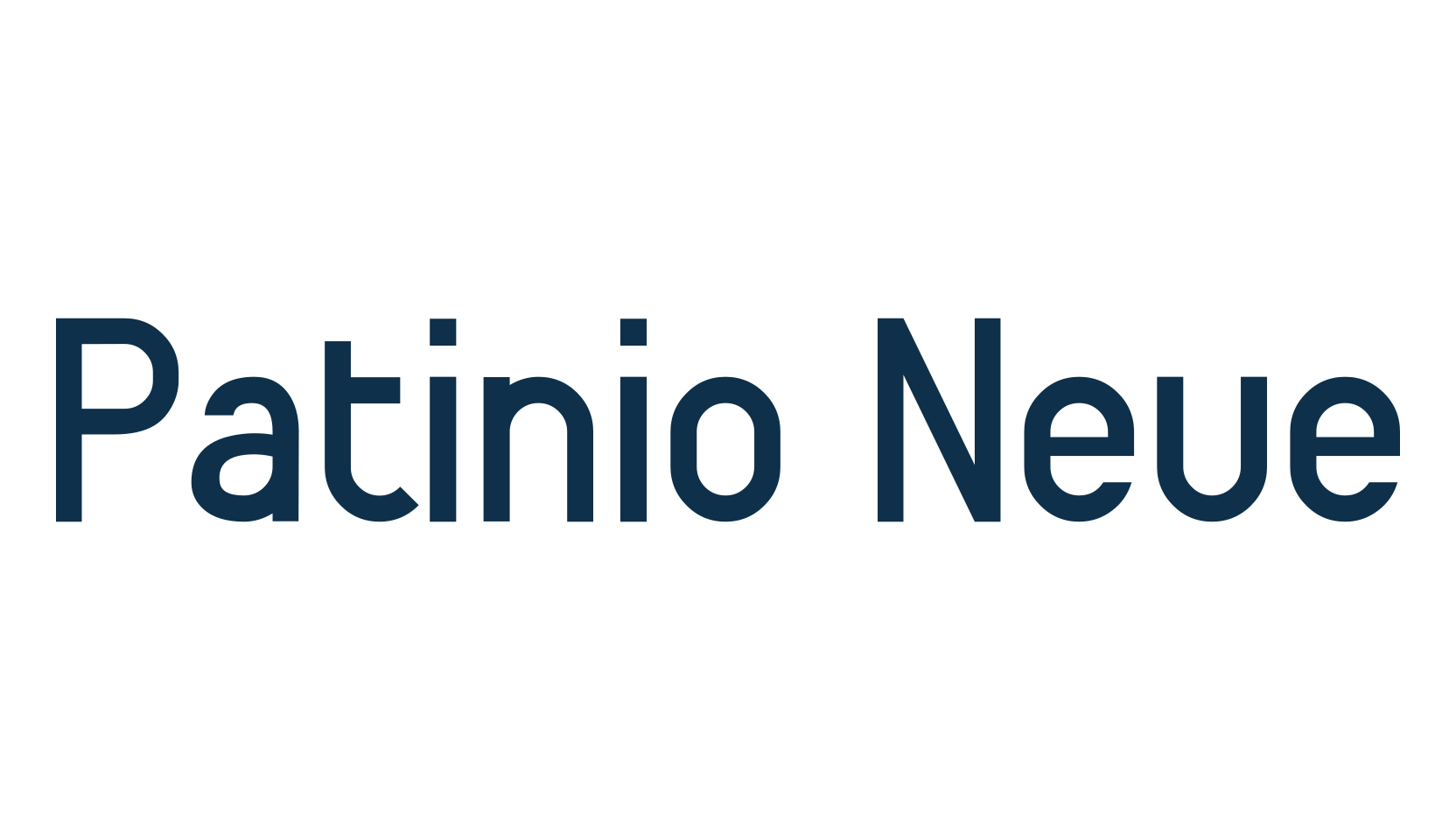 Patinio Neue, sans serif font preview