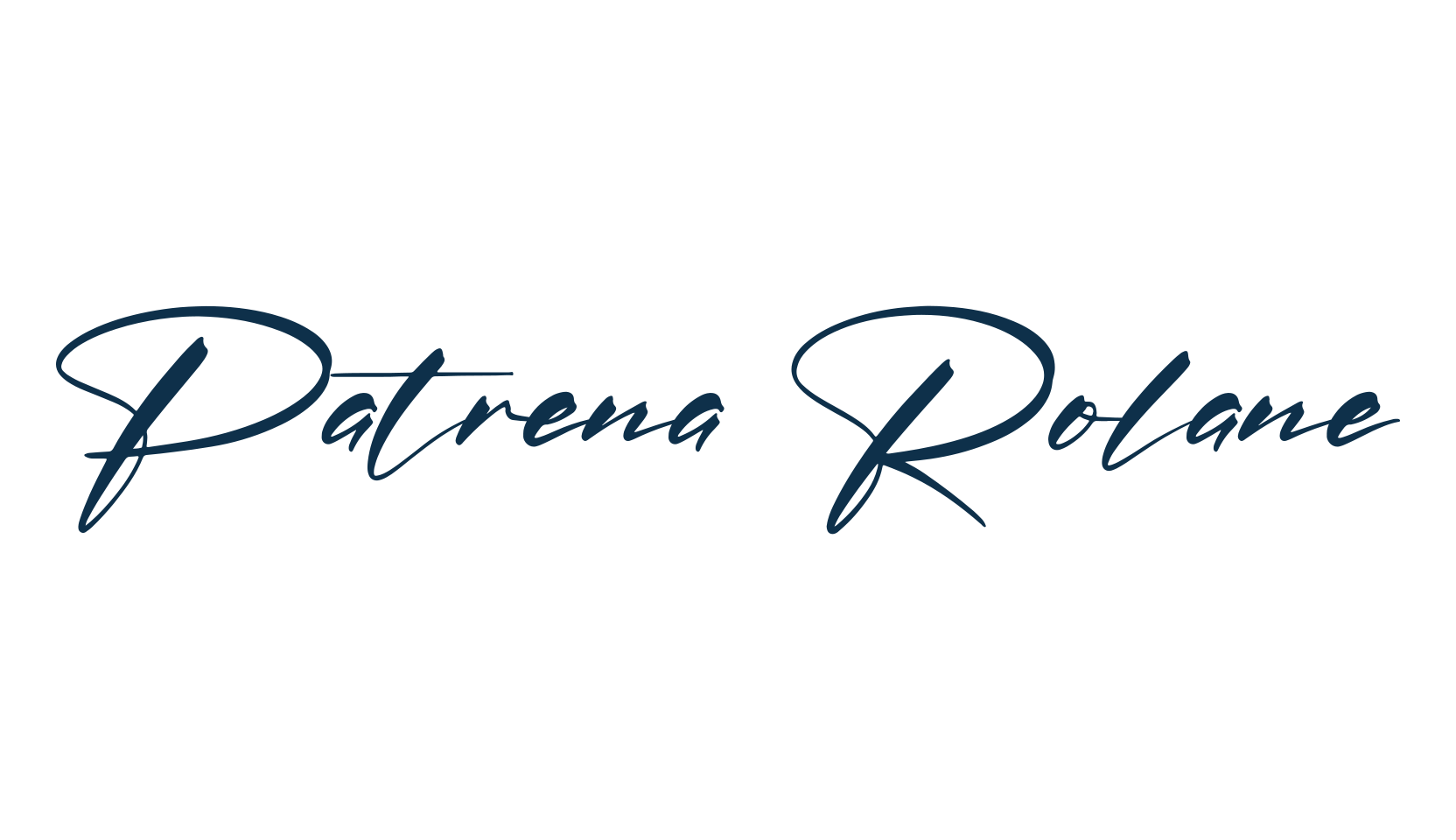 Patrena Rolane, handwriting font preview