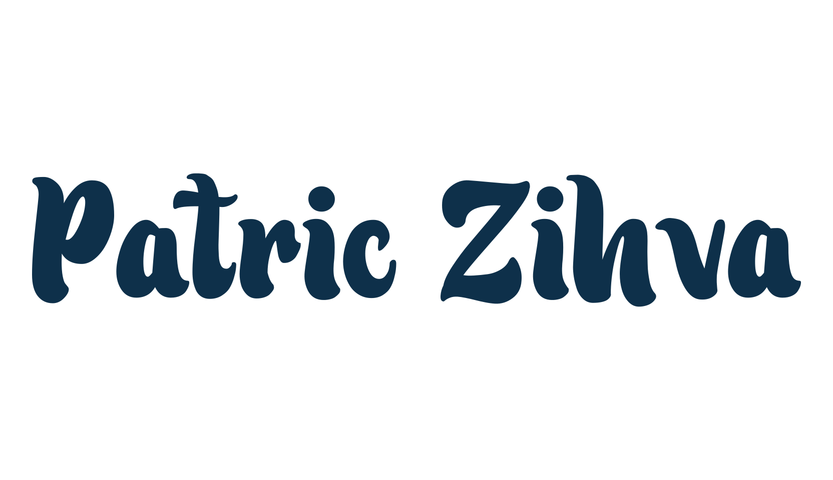 Patric Zihva, old school font preview