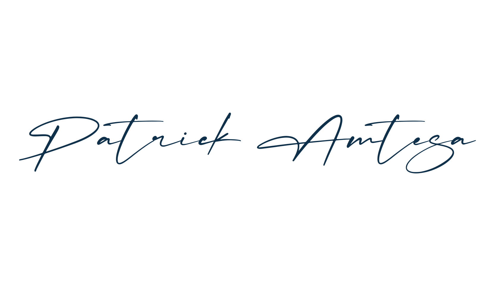 Patrick Amtesa, handwriting font preview