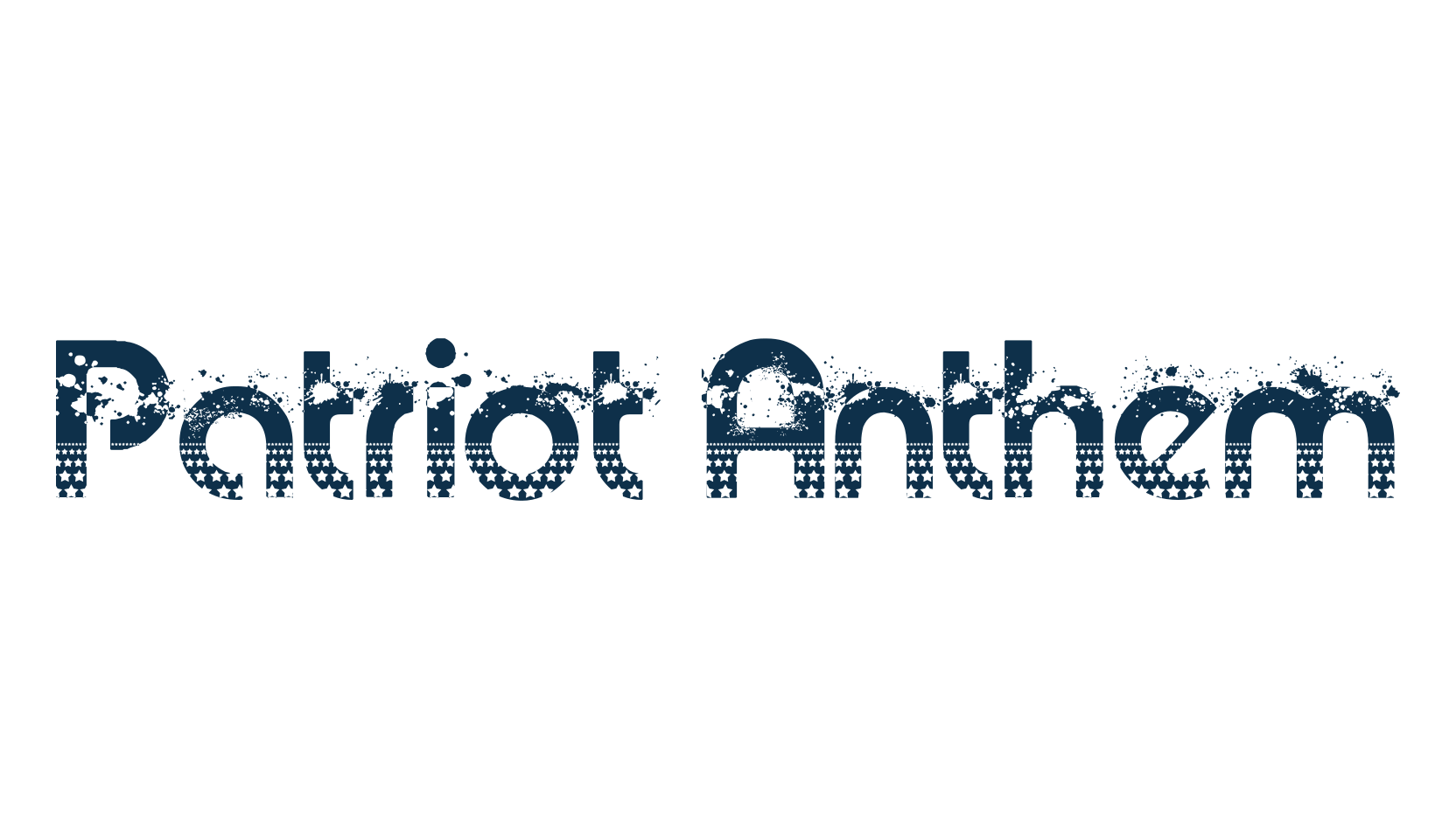 Patriot Anthem, fancy decorative font preview