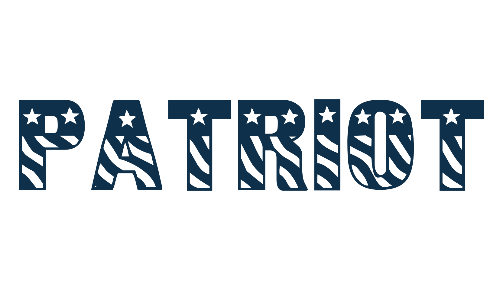 Patriot, fancy decorative font preview