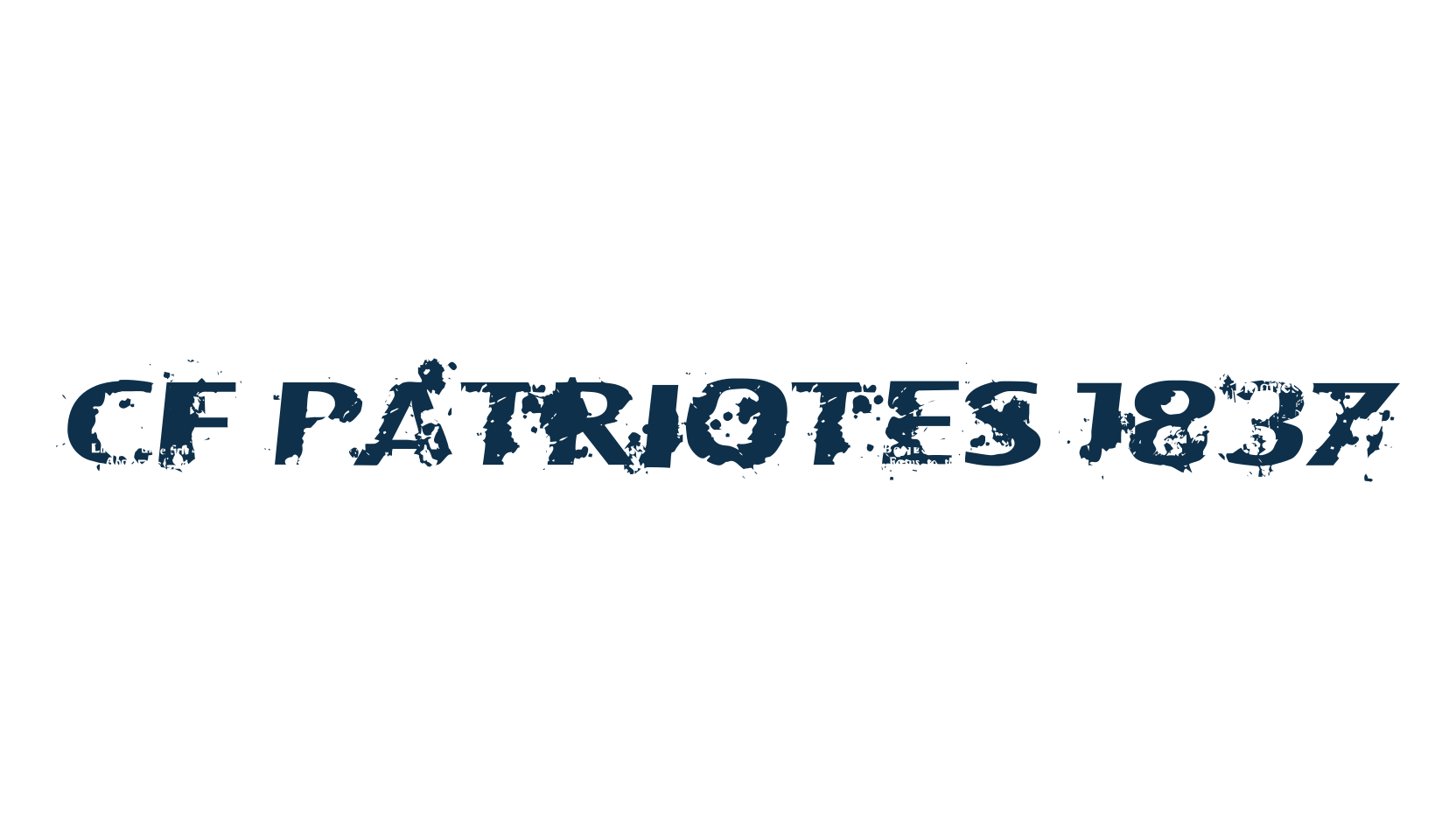 CF Patriotes 1837, fancy destroy decorative font preview