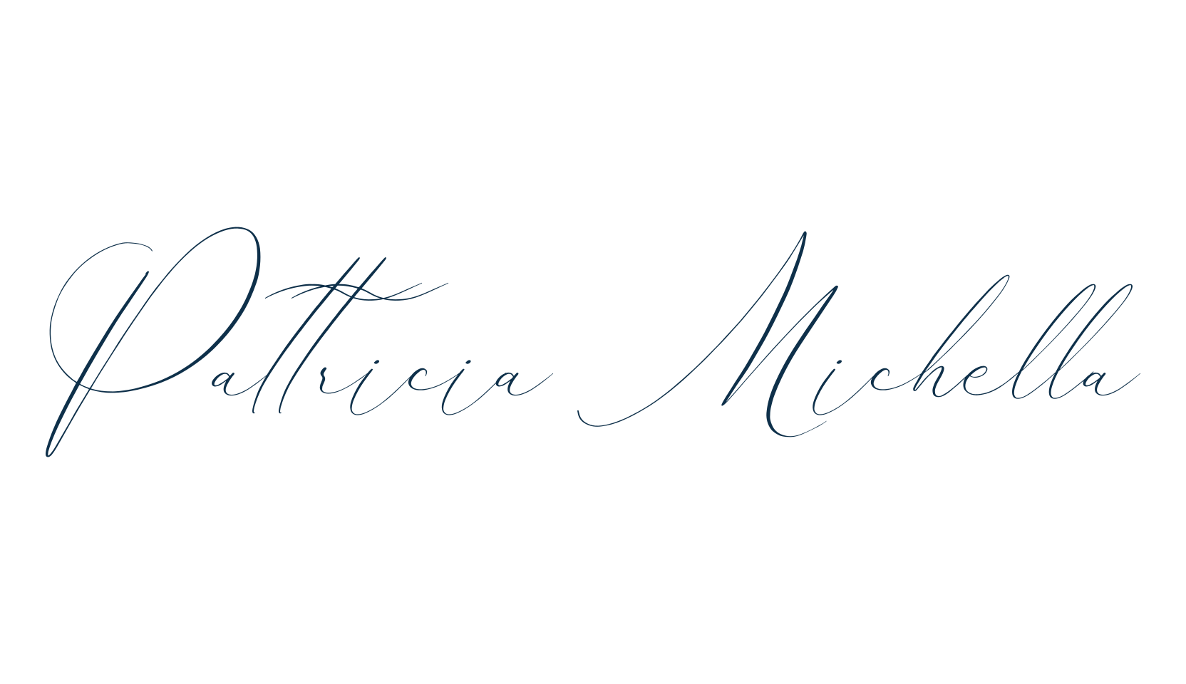 Pattricia Michella, handwriting font preview