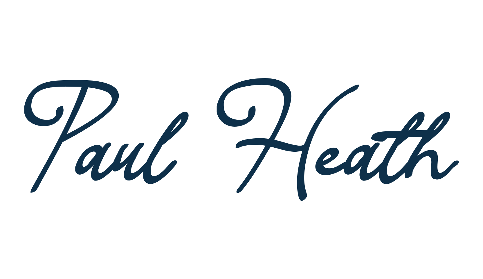 Paul Heath, handwriting font preview