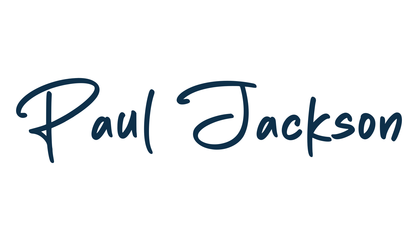 Paul Jackson, handwriting font preview