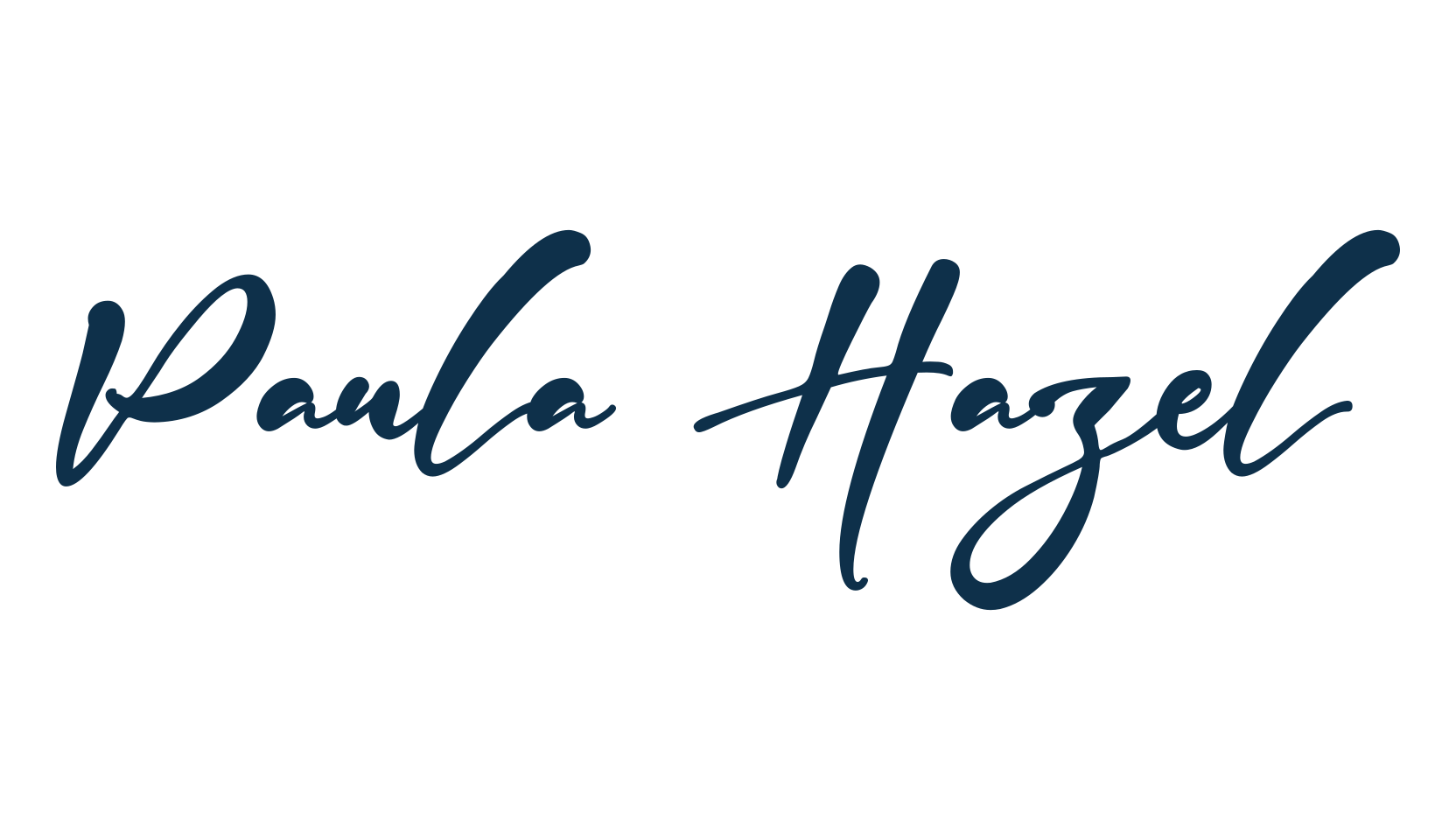 Paula Hazel, fancy decorative font preview
