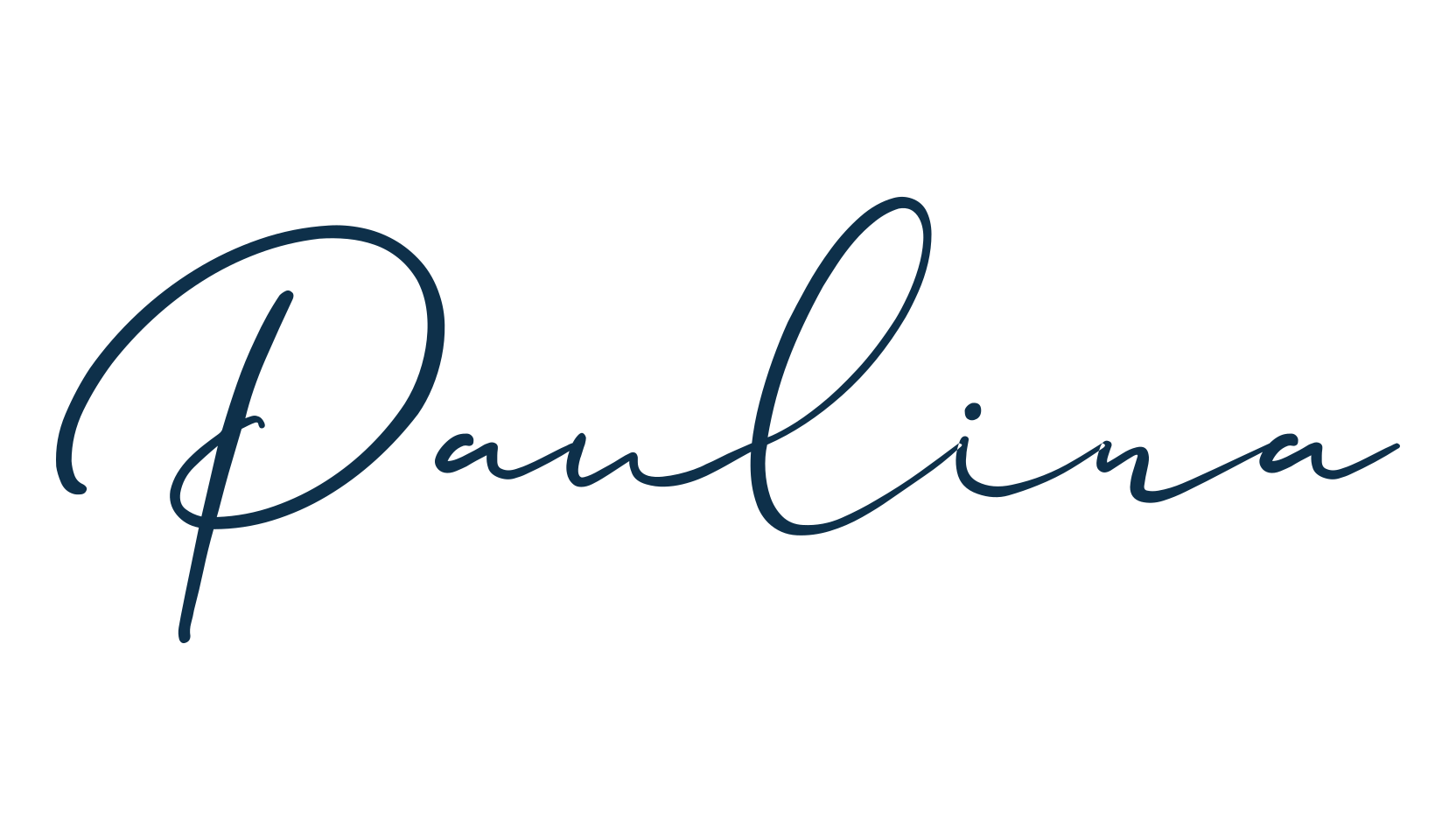 Paulina, script handwritten fancy decorative calligraphy font preview