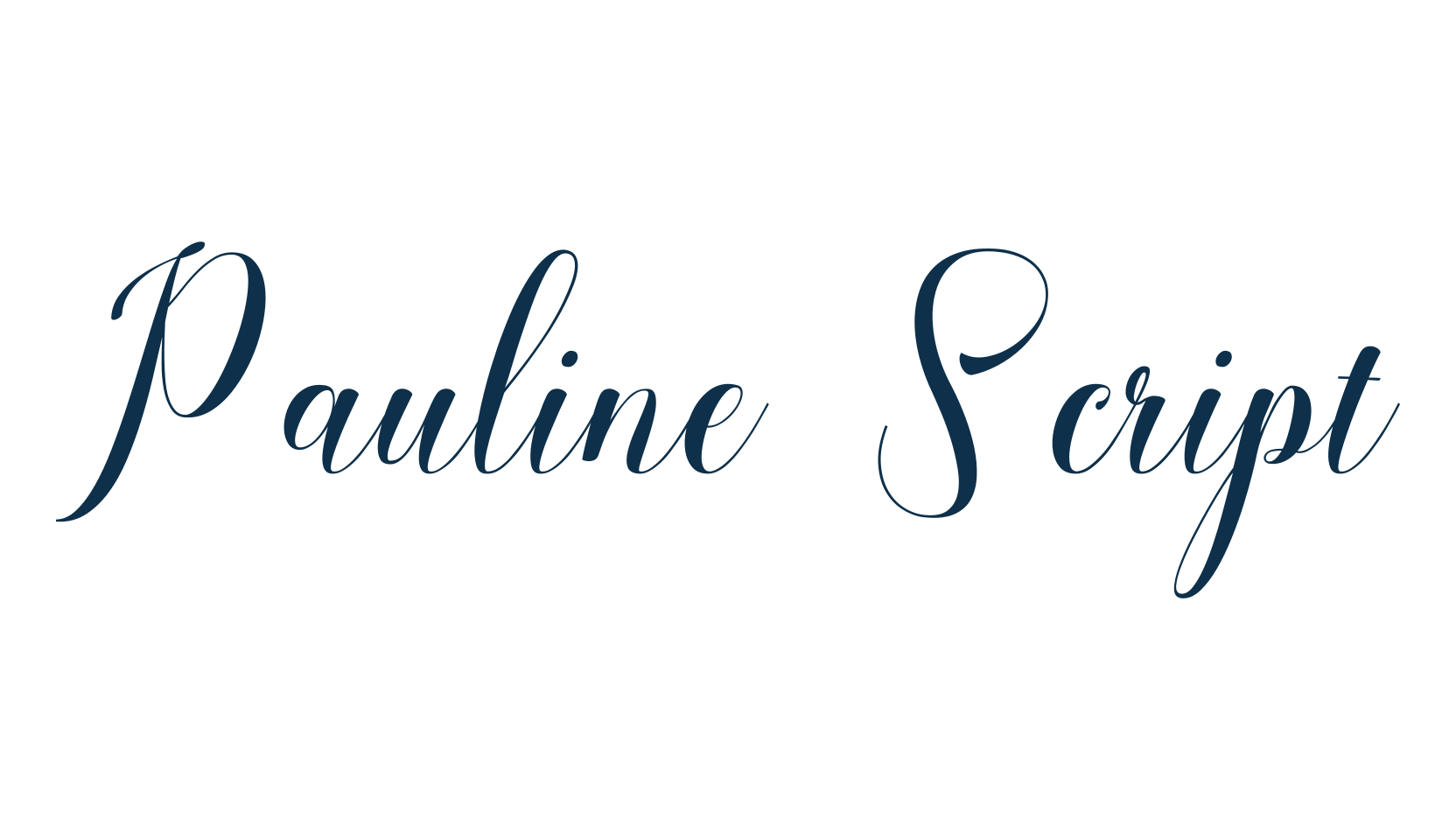 Pauline Script, script calligraphy fancy decorative font preview