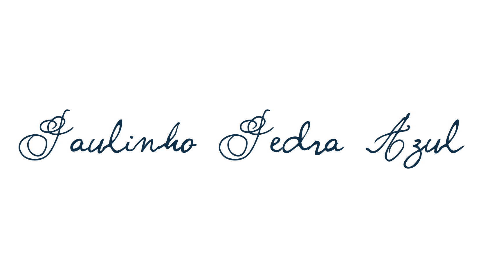 Paulinho Pedra Azul, script handwritten fancy decorative calligraphy font preview
