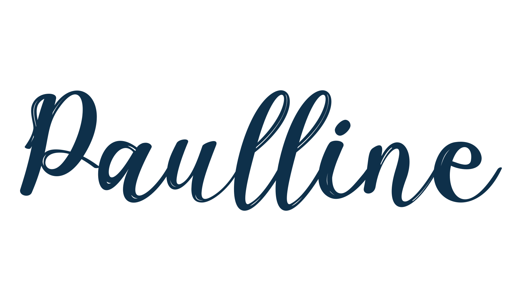 Paulline, fancy decorative font preview