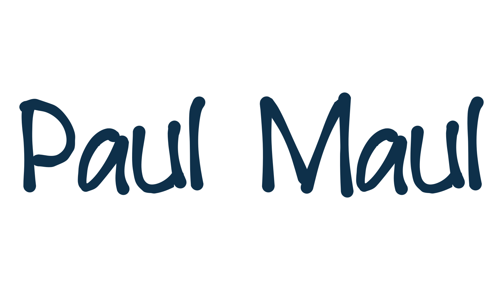 Paul Maul, handwriting font preview