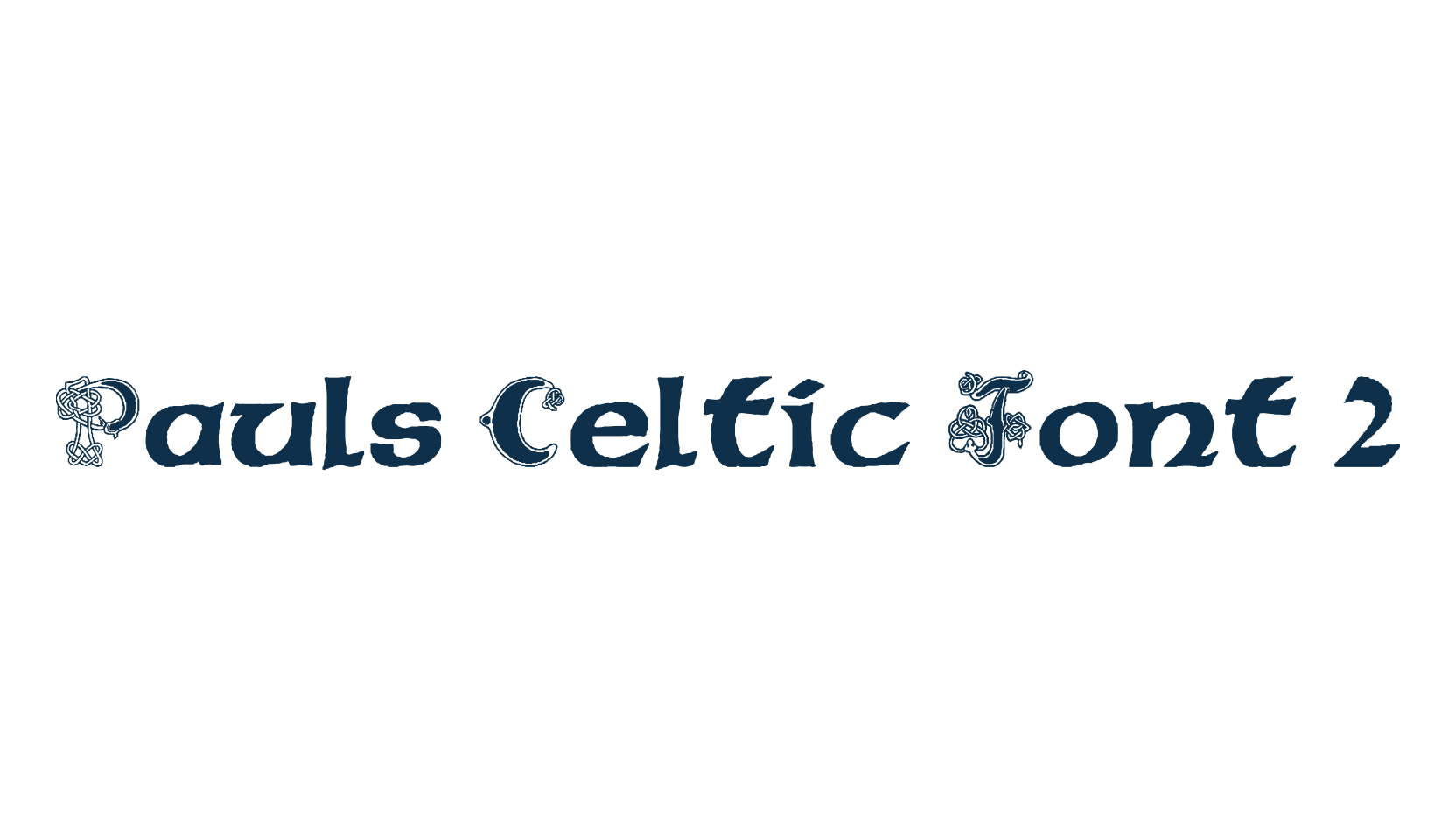 Pauls Celtic Font 2, gothic celtic font preview