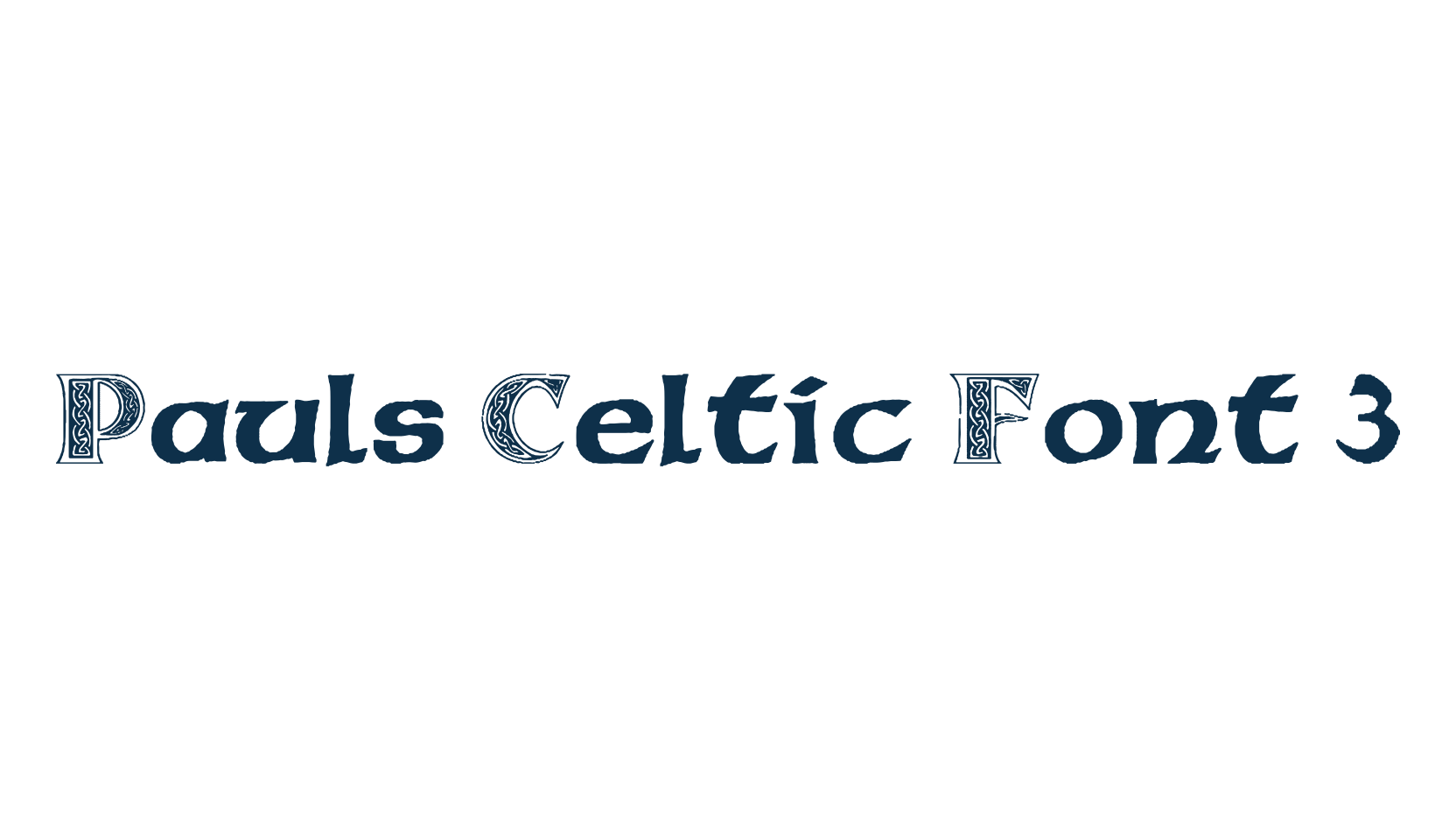 Pauls Celtic Font 3, gothic celtic font preview