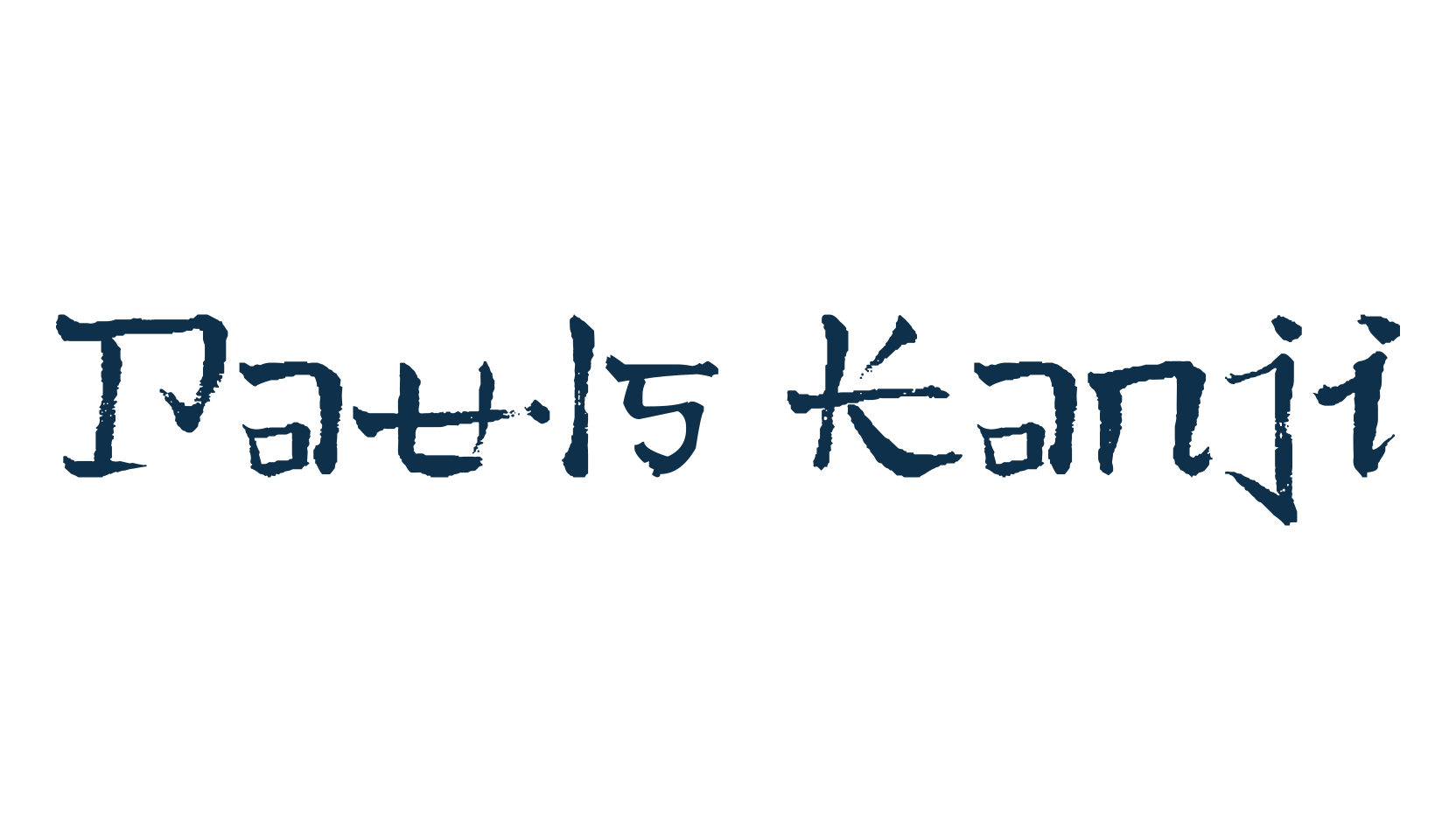 Pauls Kanji, foreign look chinese, jpn font preview