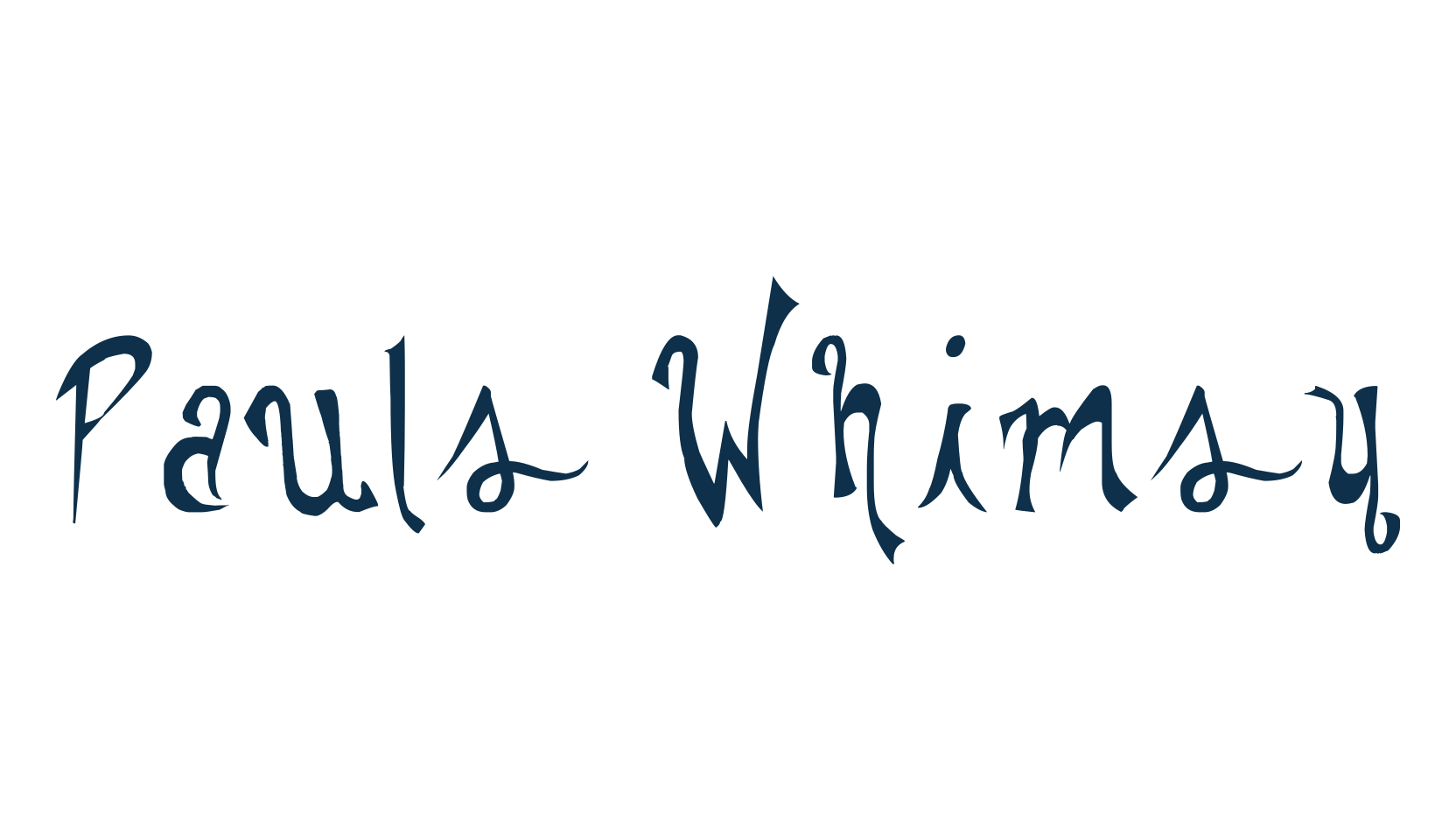 Pauls Whimsy, various font preview