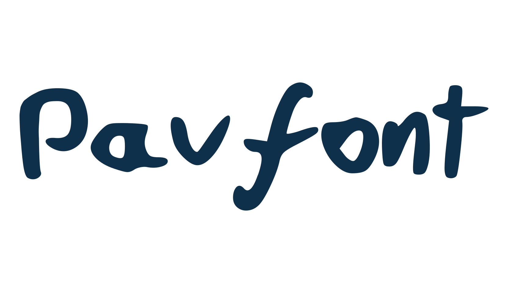 Pavfont, script handwritten fancy decorative calligraphy font preview