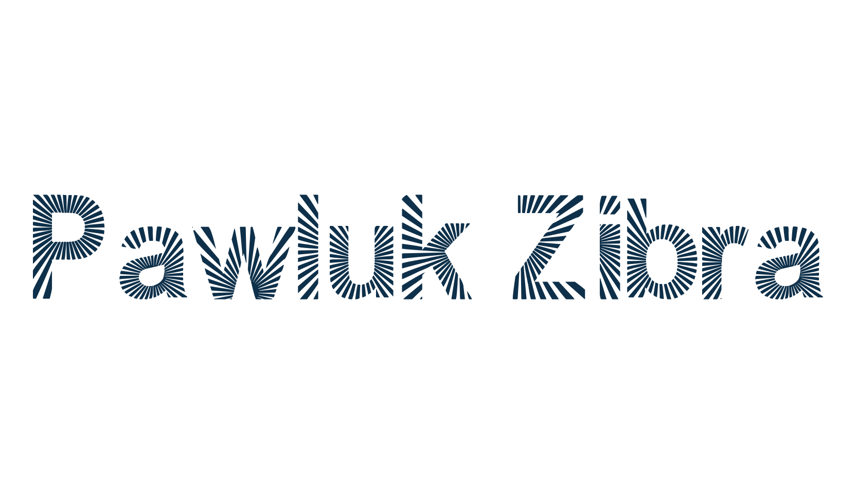Pawluk Zibra, decorative font preview