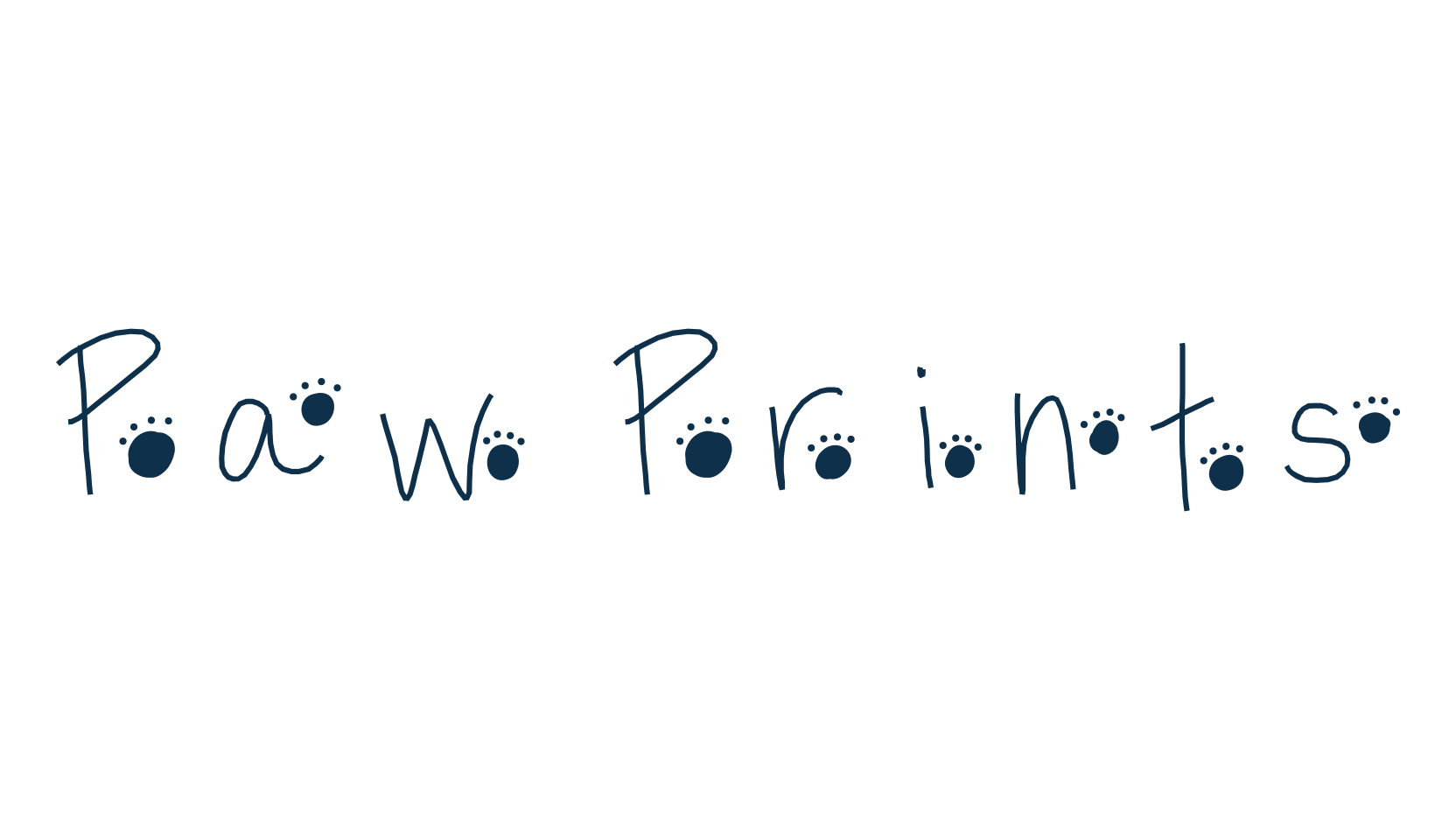 Paw Prints, fancy cartoon decorative font preview