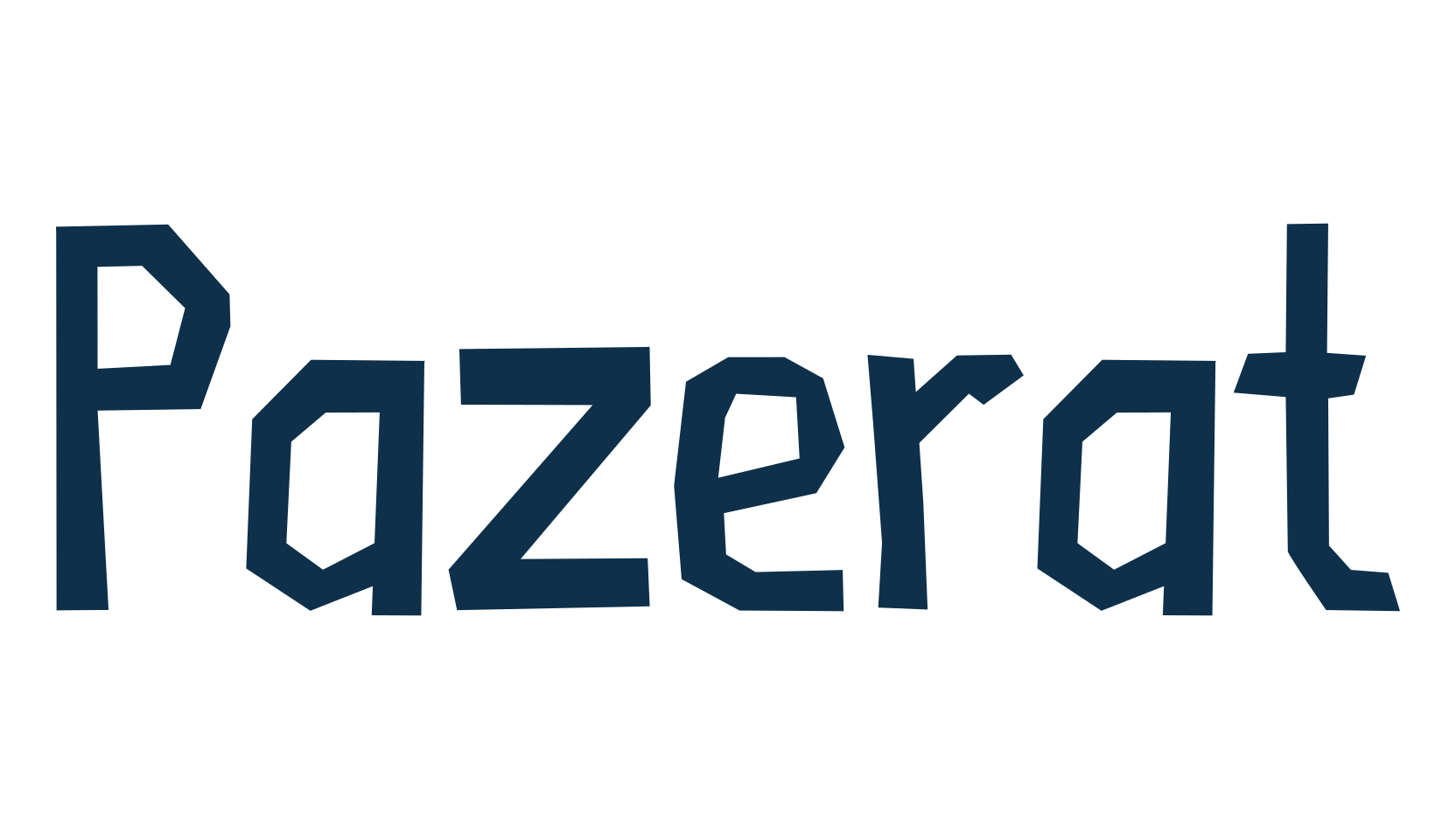Pazerat, fancy cartoon decorative font preview