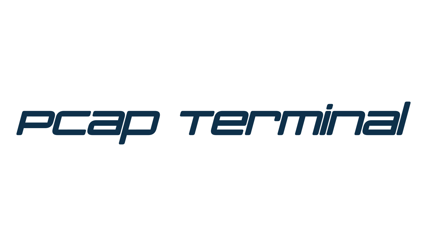 PCap Terminal, techno sci-fi font preview