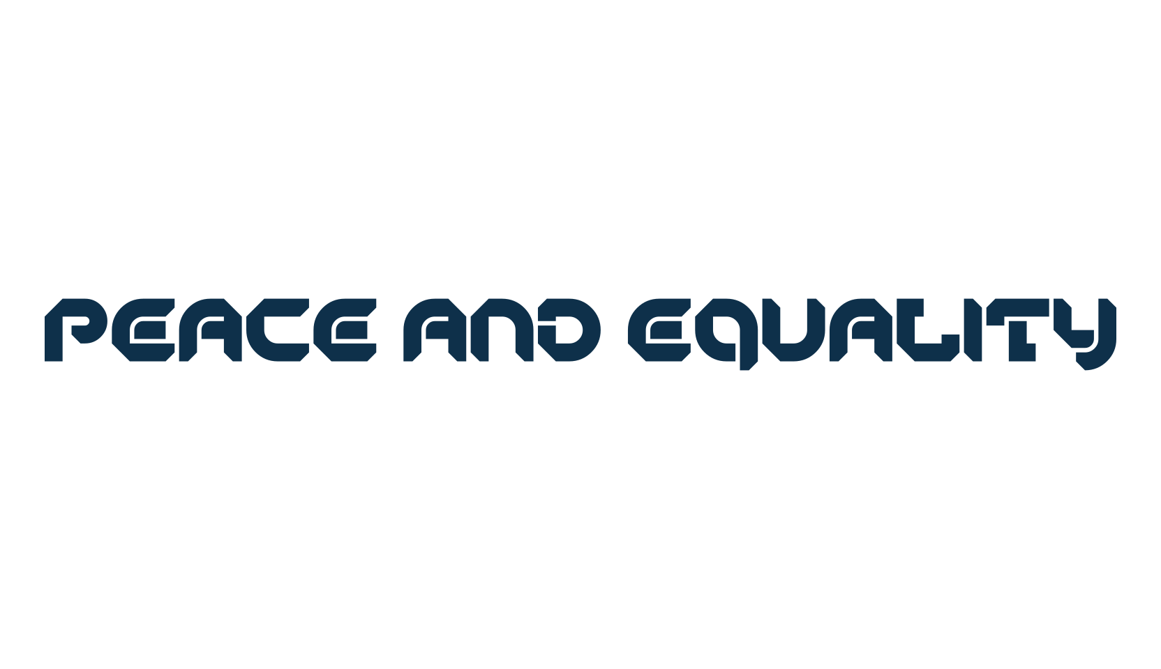Peace And Equality, techno sci-fi font preview