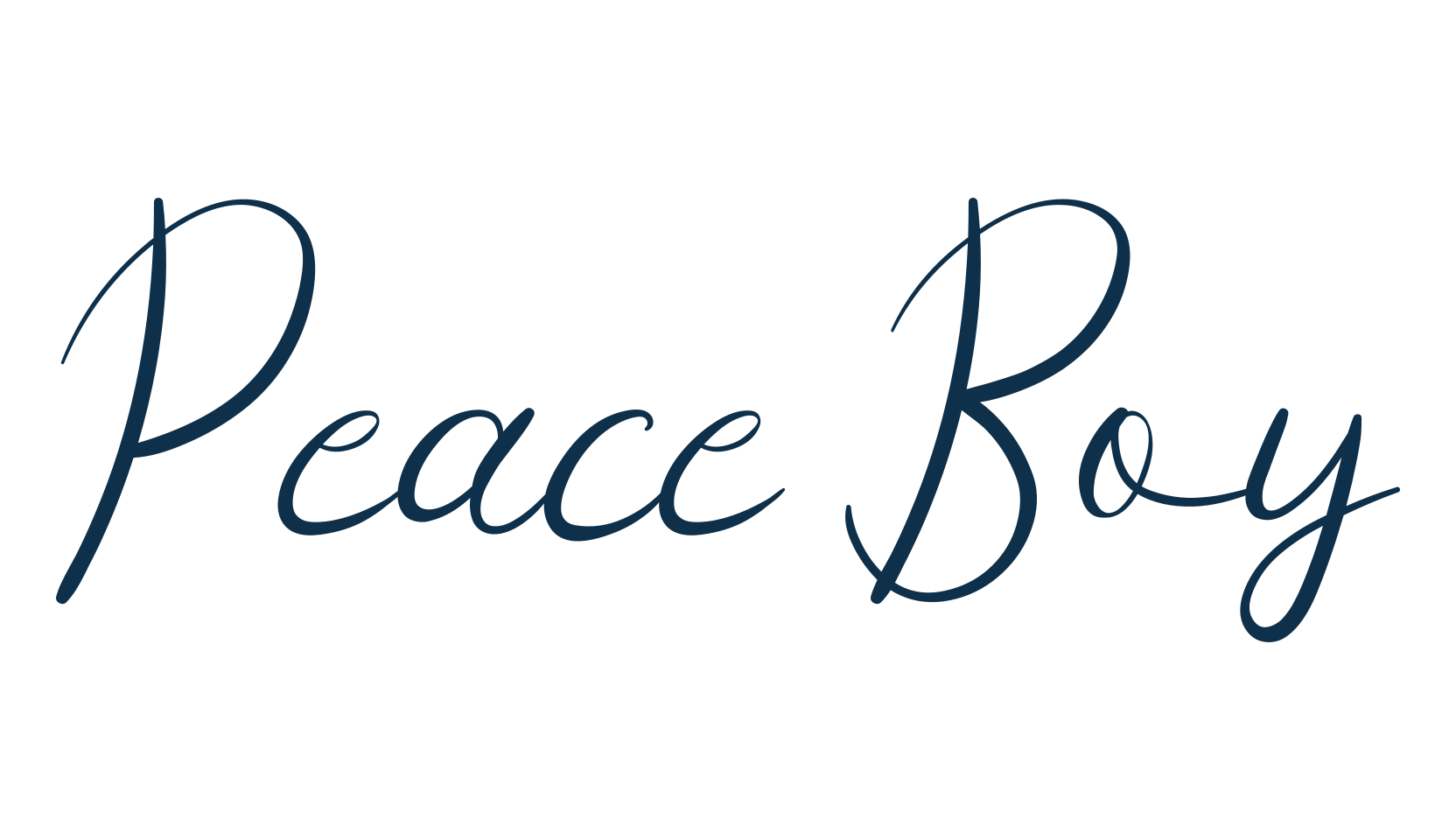 Peace Boy, fancy decorative font preview