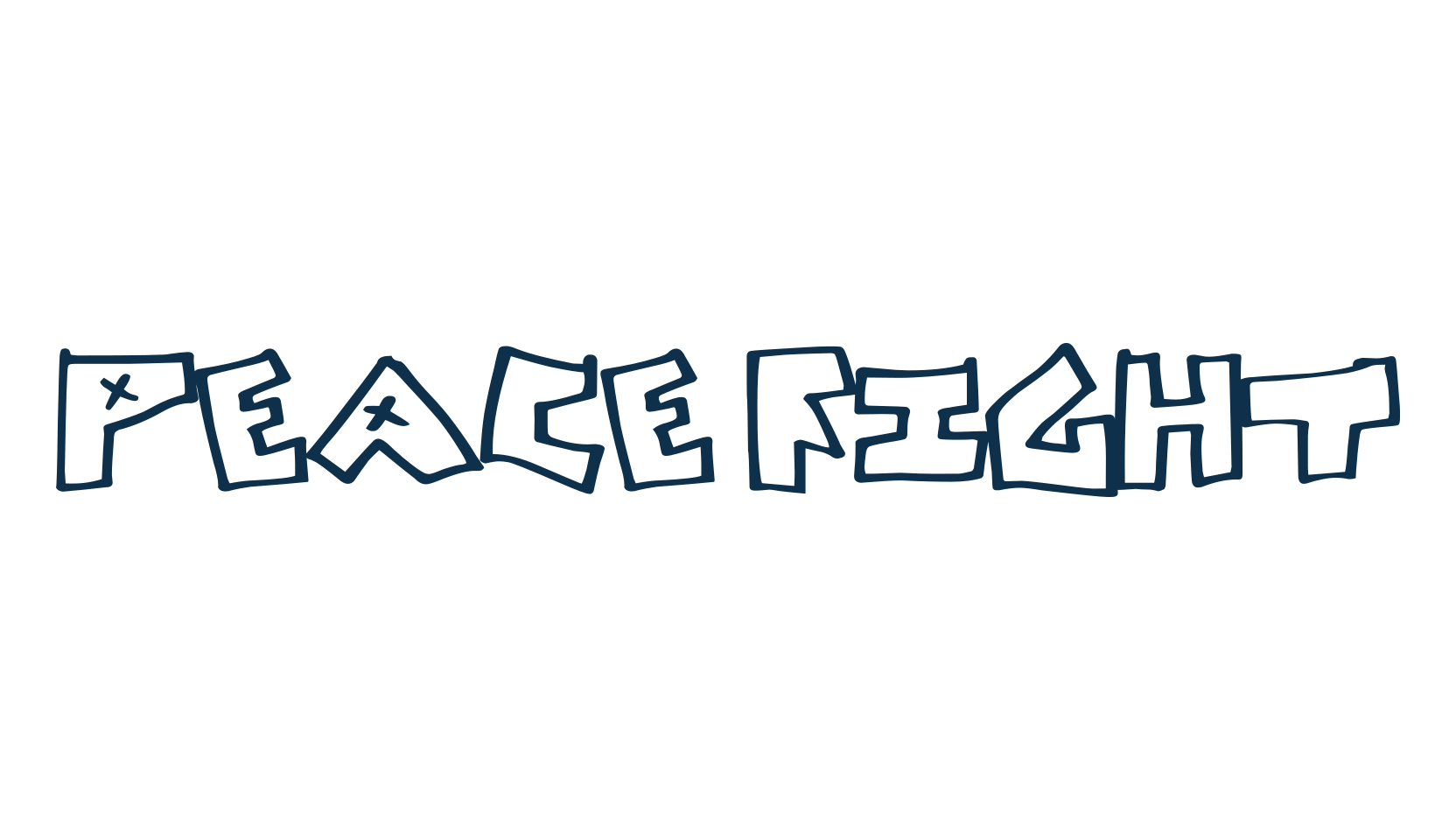 Peace Fight, script graffiti fancy decorative calligraphy font preview