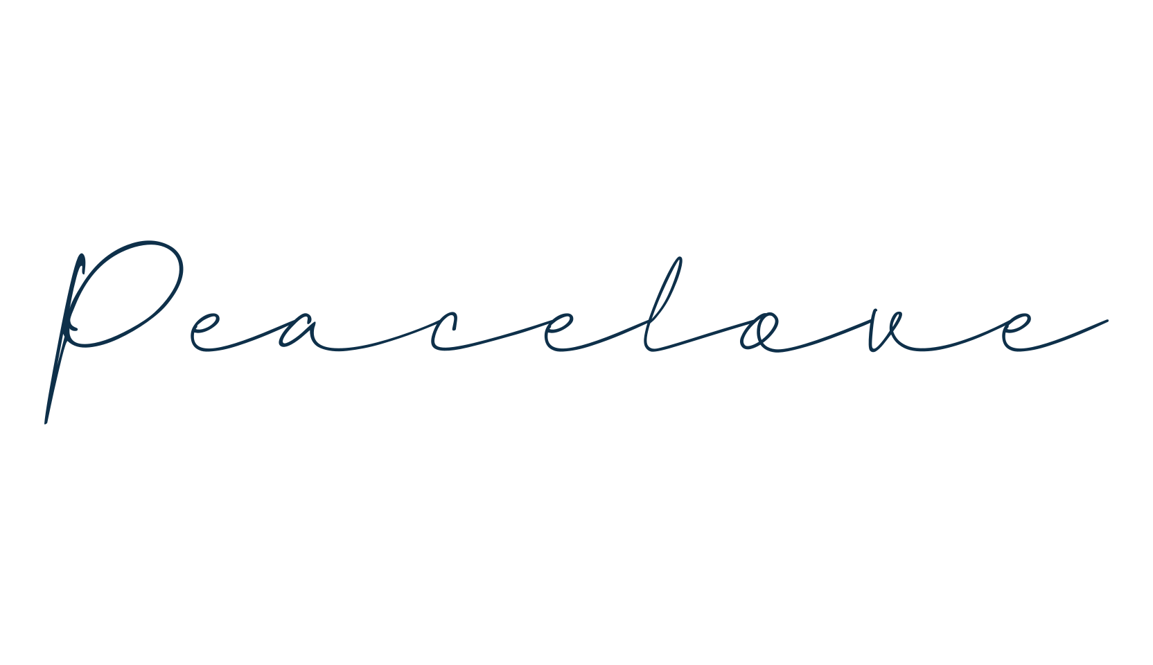 Peacelove, handwriting font preview