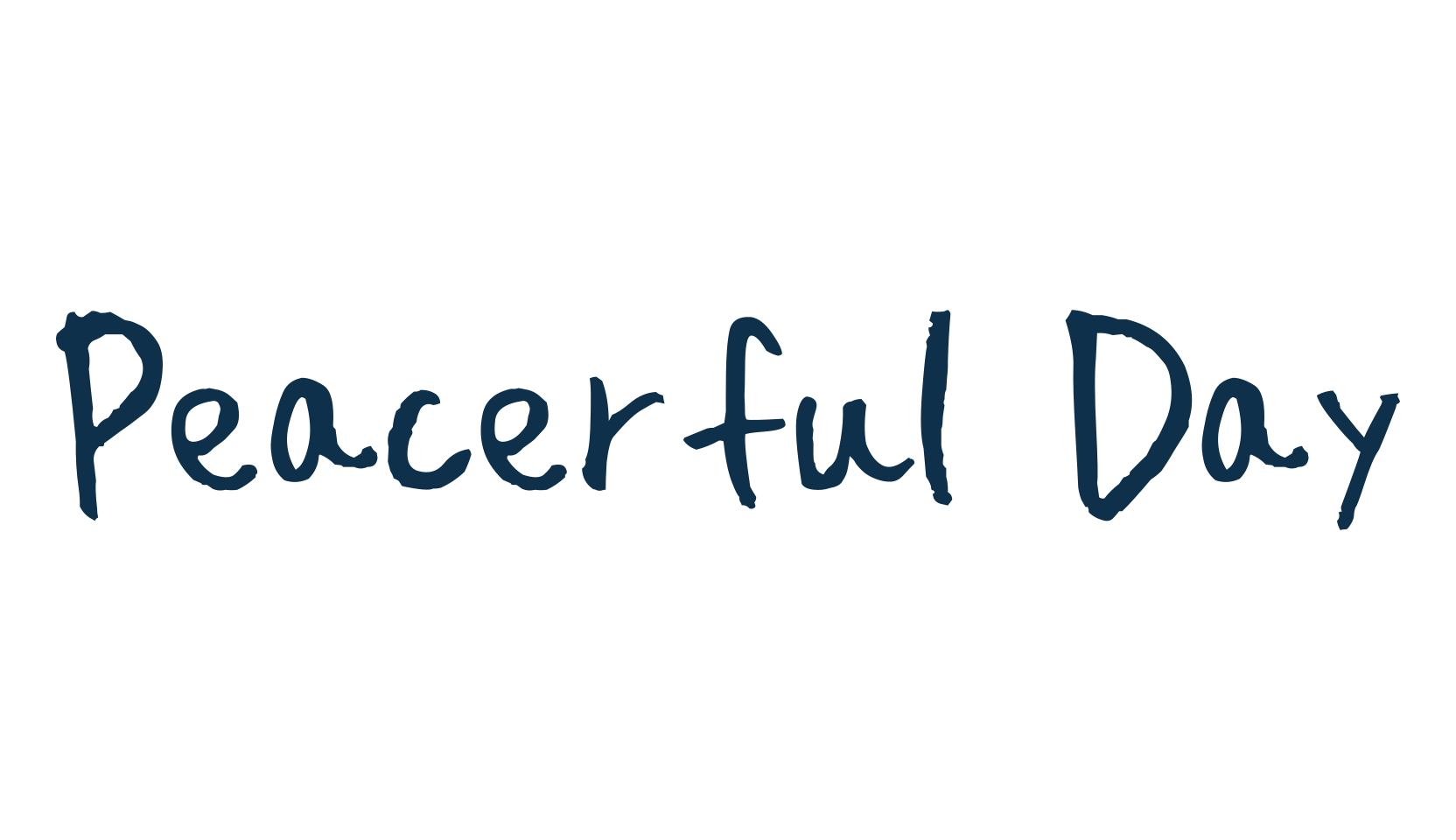 Peacerful Day, script handwritten fancy decorative calligraphy font preview