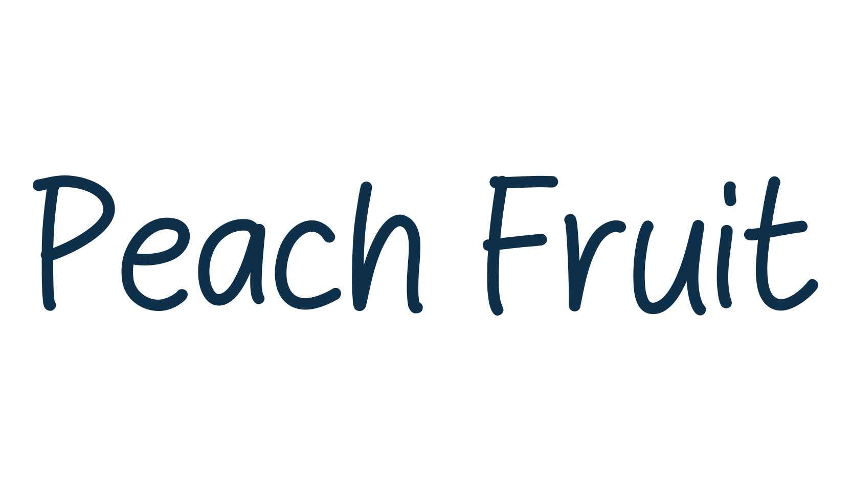 Peach Fruit, script handwritten fancy decorative calligraphy font preview