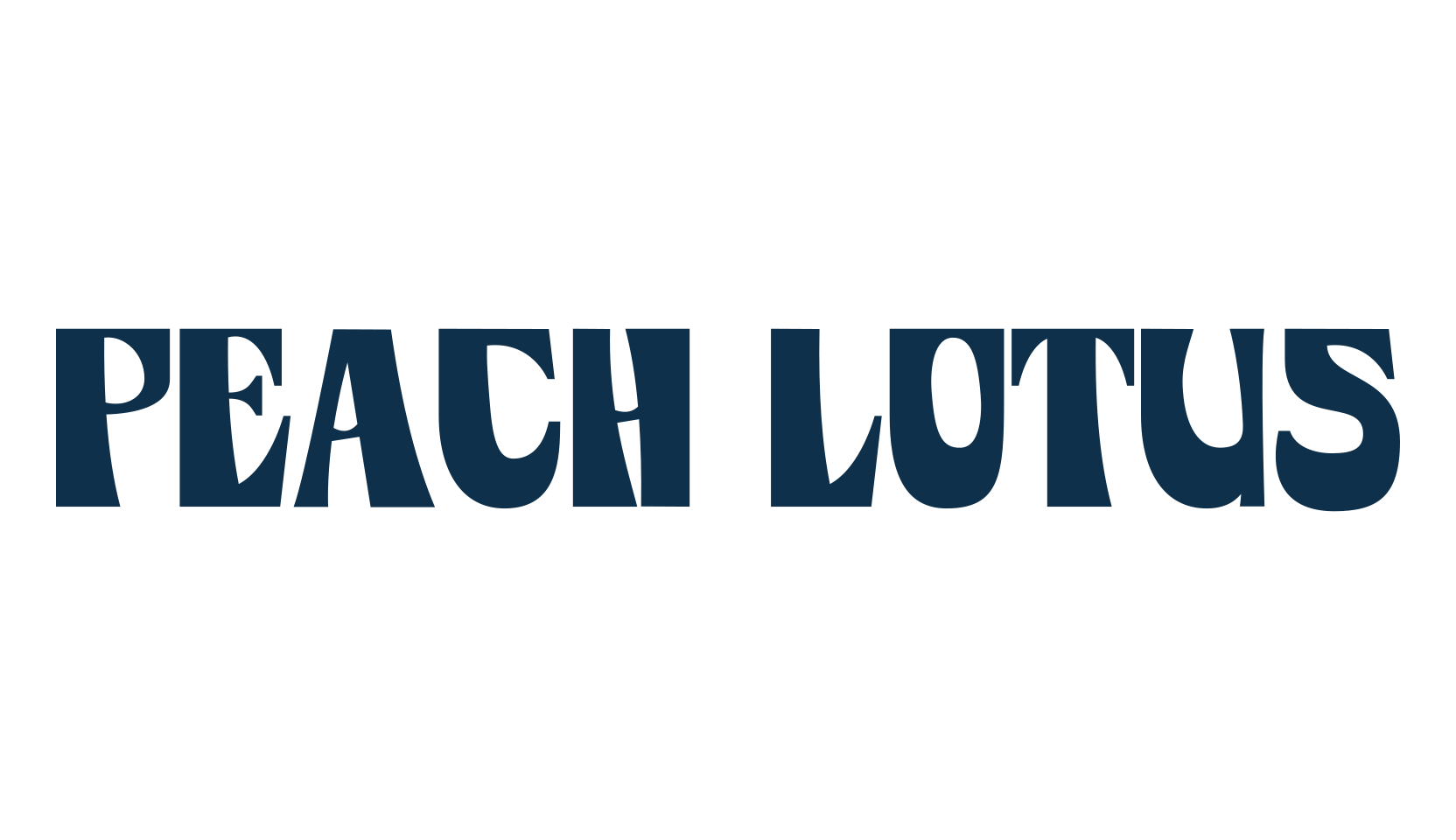 Peach Lotus, groovy font preview