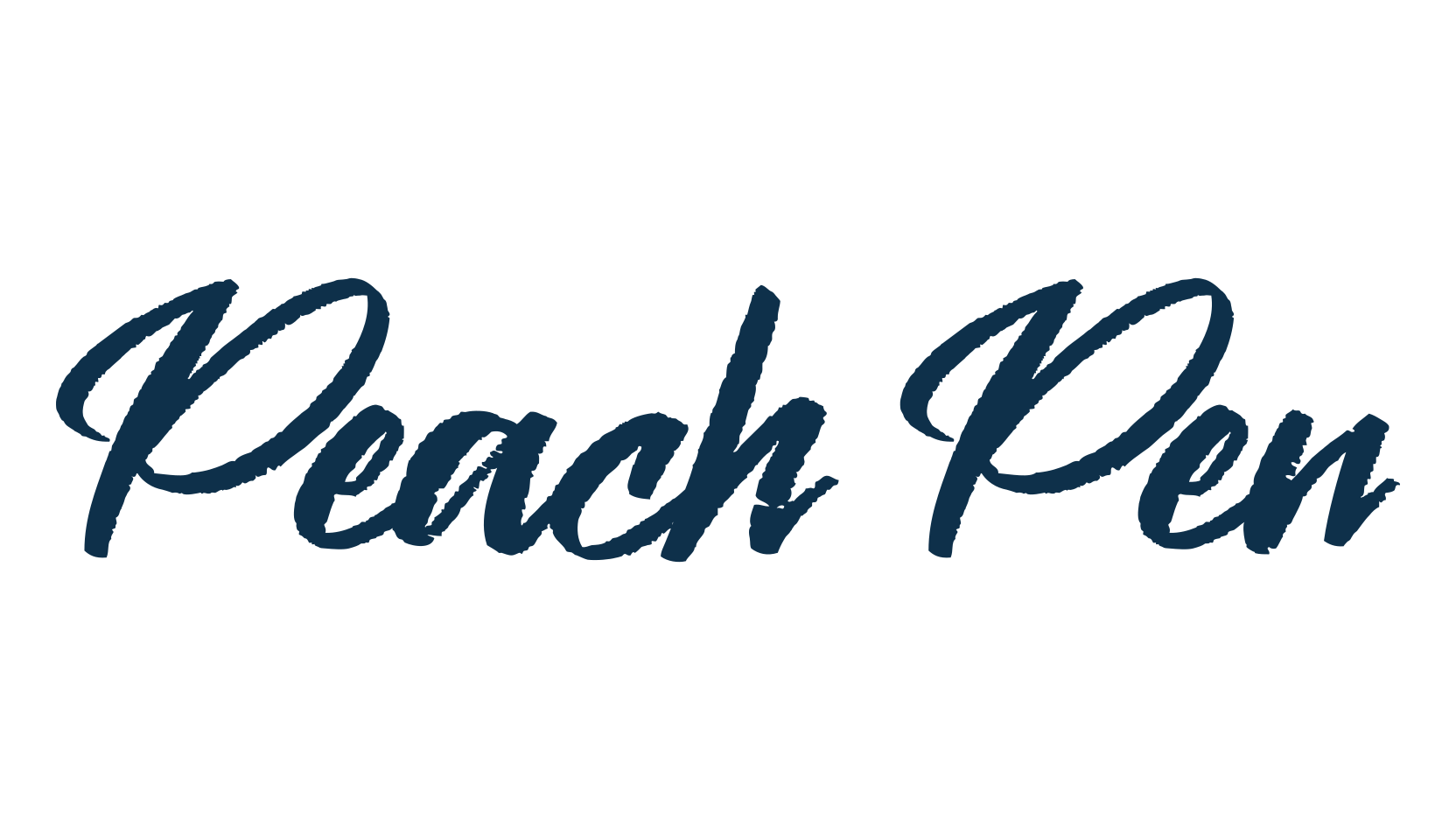 Peach Pen, calligraphy font preview
