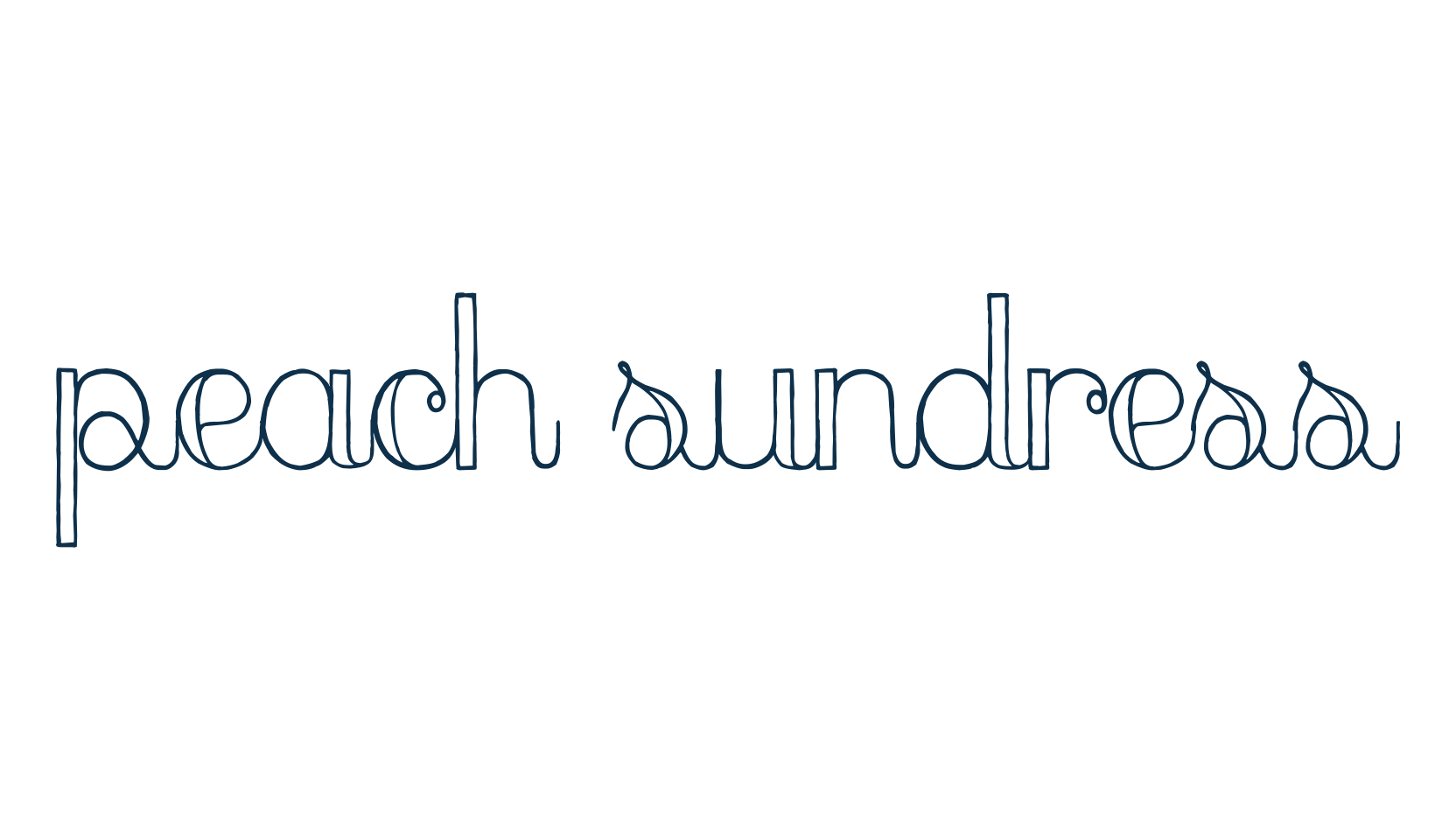 Peach Sundress, fancy various decorative font preview