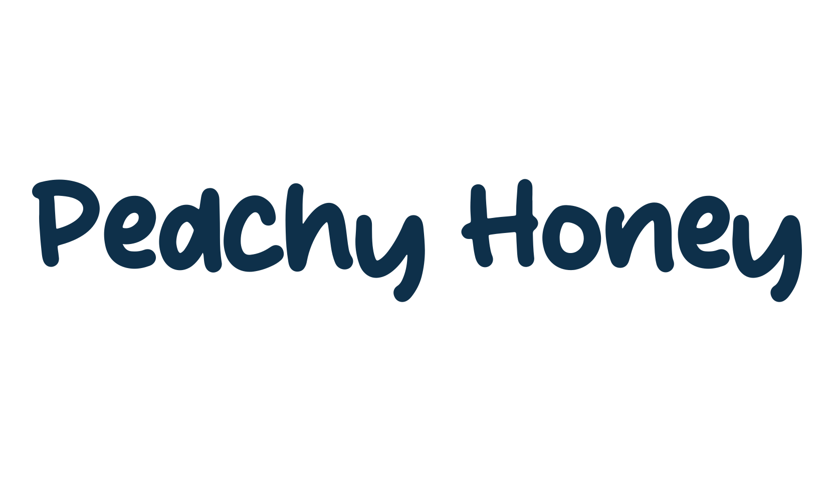 Peachy Honey, handwriting font preview